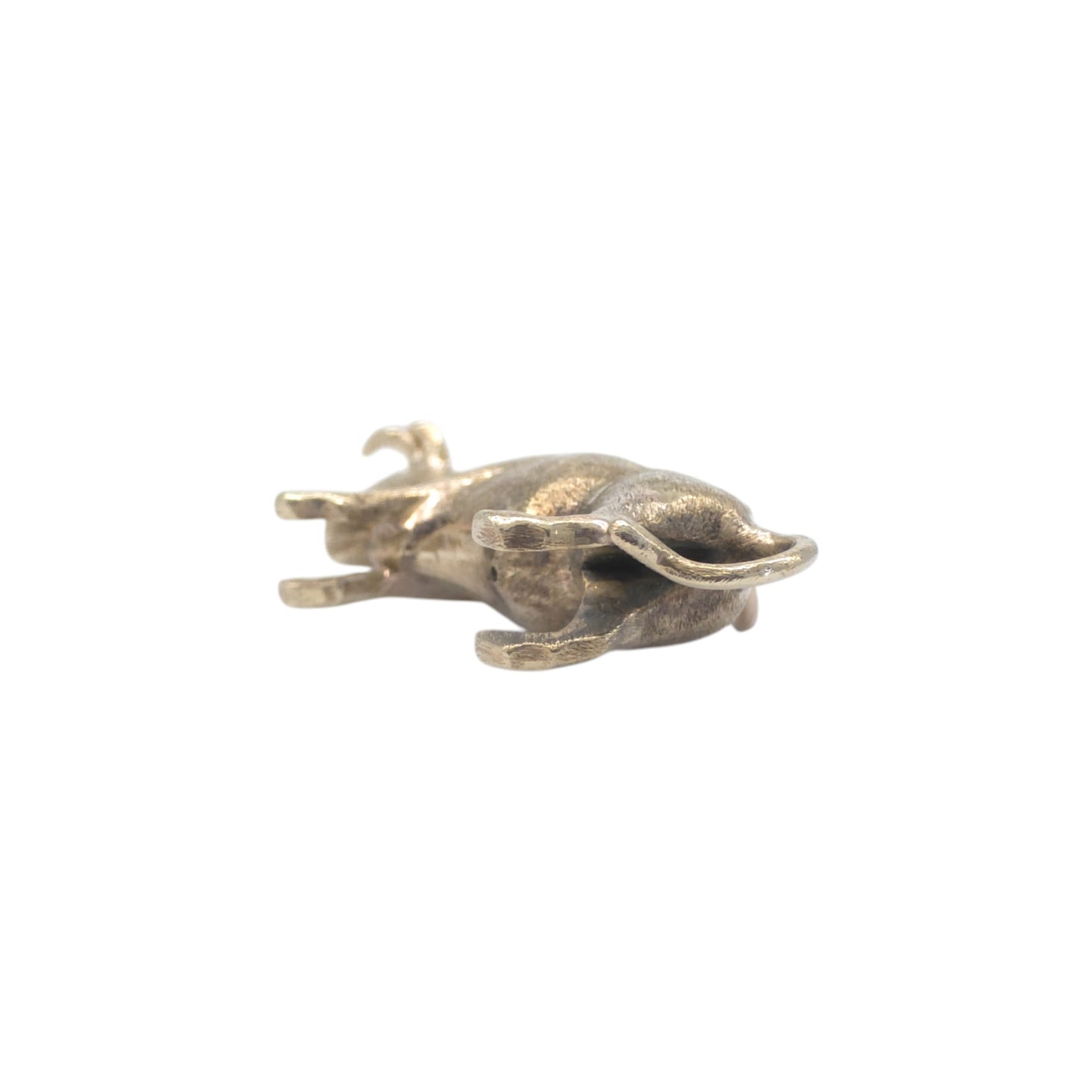 9ct 375 Yellow Gold Bull Charm c.1960's L 2.7 cm 2.1 g.