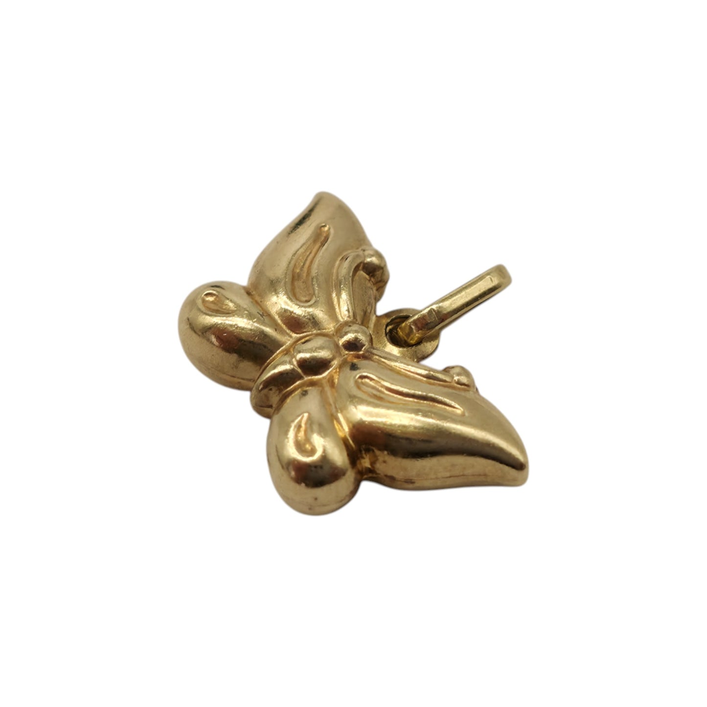 9ct Yellow Gold Butterfly Charm L 1.4 cm 0.5 g.