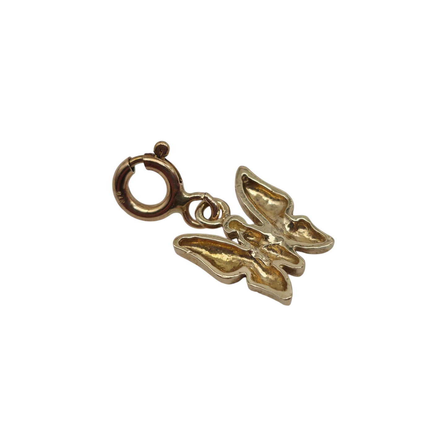 9ct Yellow Gold Butterfly Charm L 1.0 cm 0.9 g.