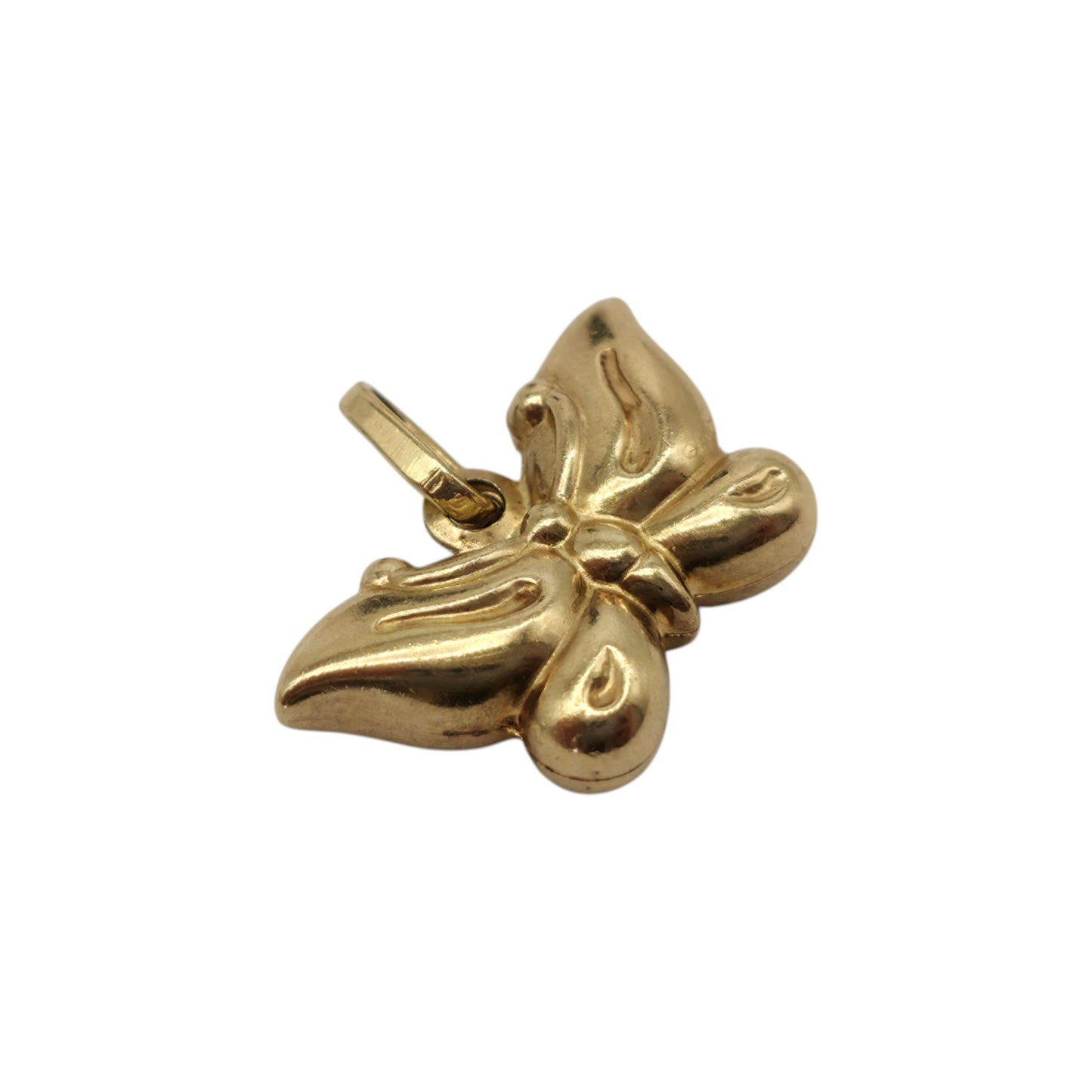 9ct Yellow Gold Butterfly Charm L 1.4 cm 0.5 g.