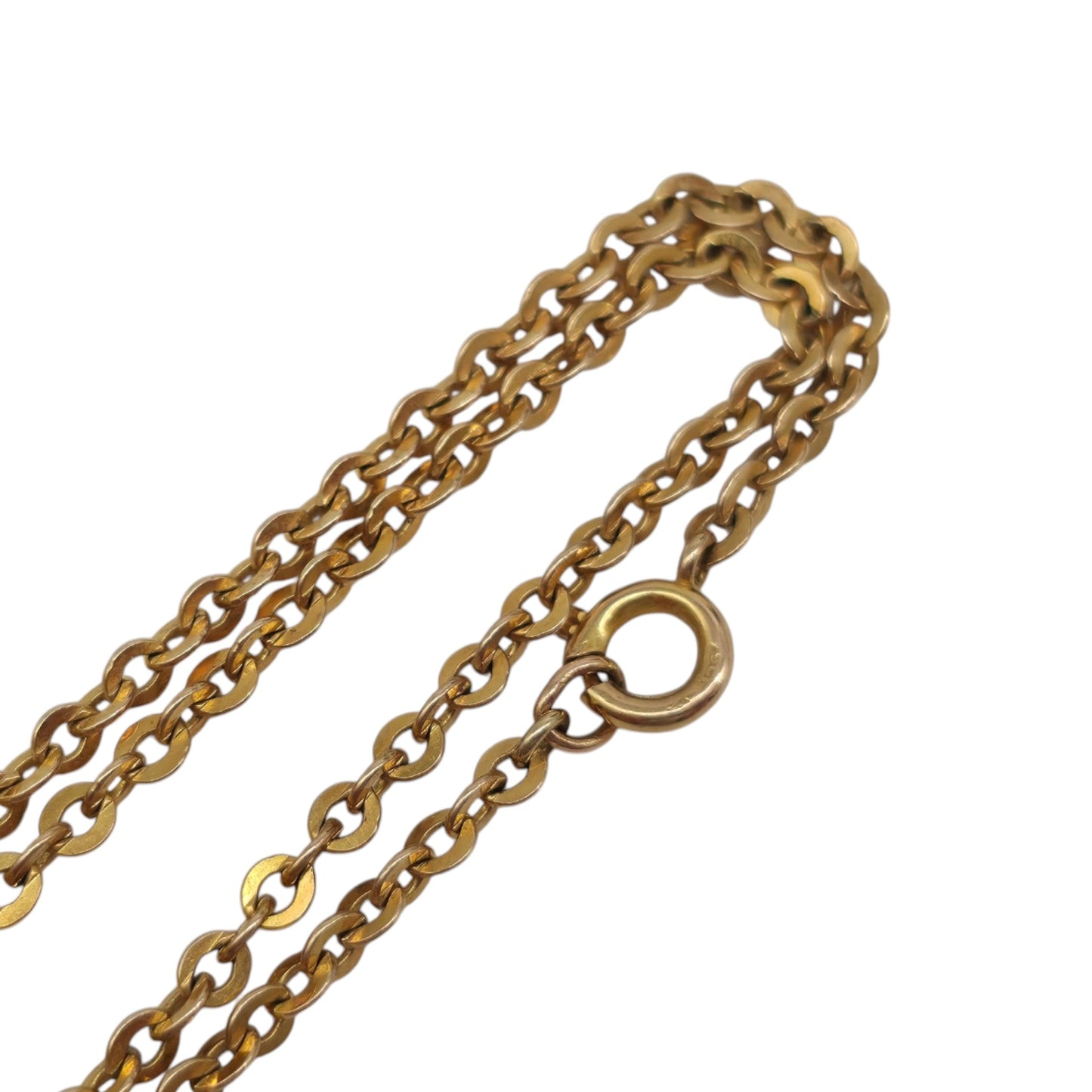 9ct Yellow Gold Cable Link Chain L 40.7 cm 4.3 g.