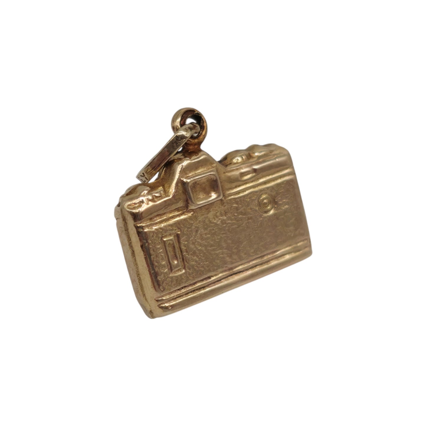 9ct 375 Yellow Gold Camera Charm L 1.3 cm 0.7 g.