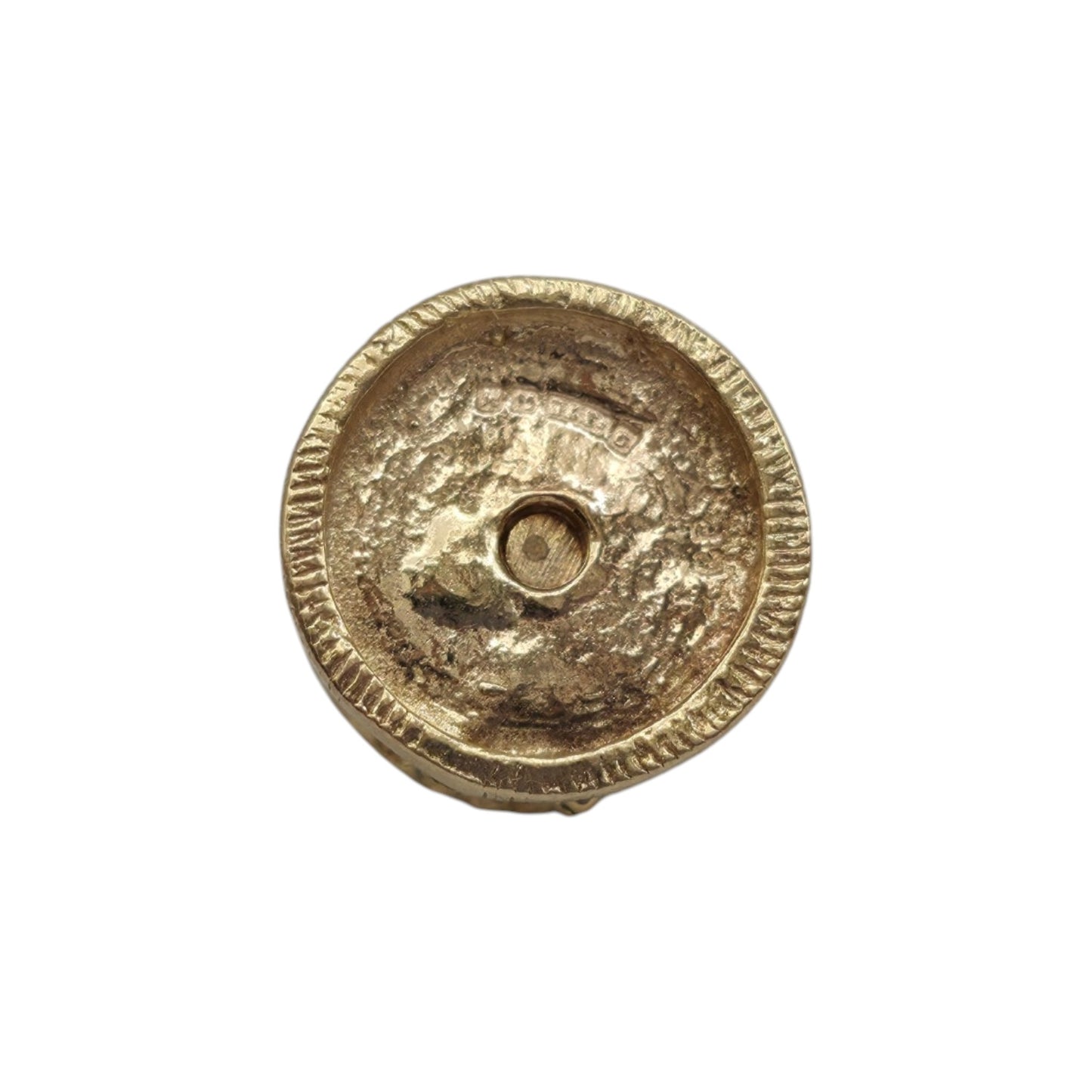 9ct 375 Yellow Gold Articulated Carousel Charm 1961 L 1.1 cm 3.0 g.