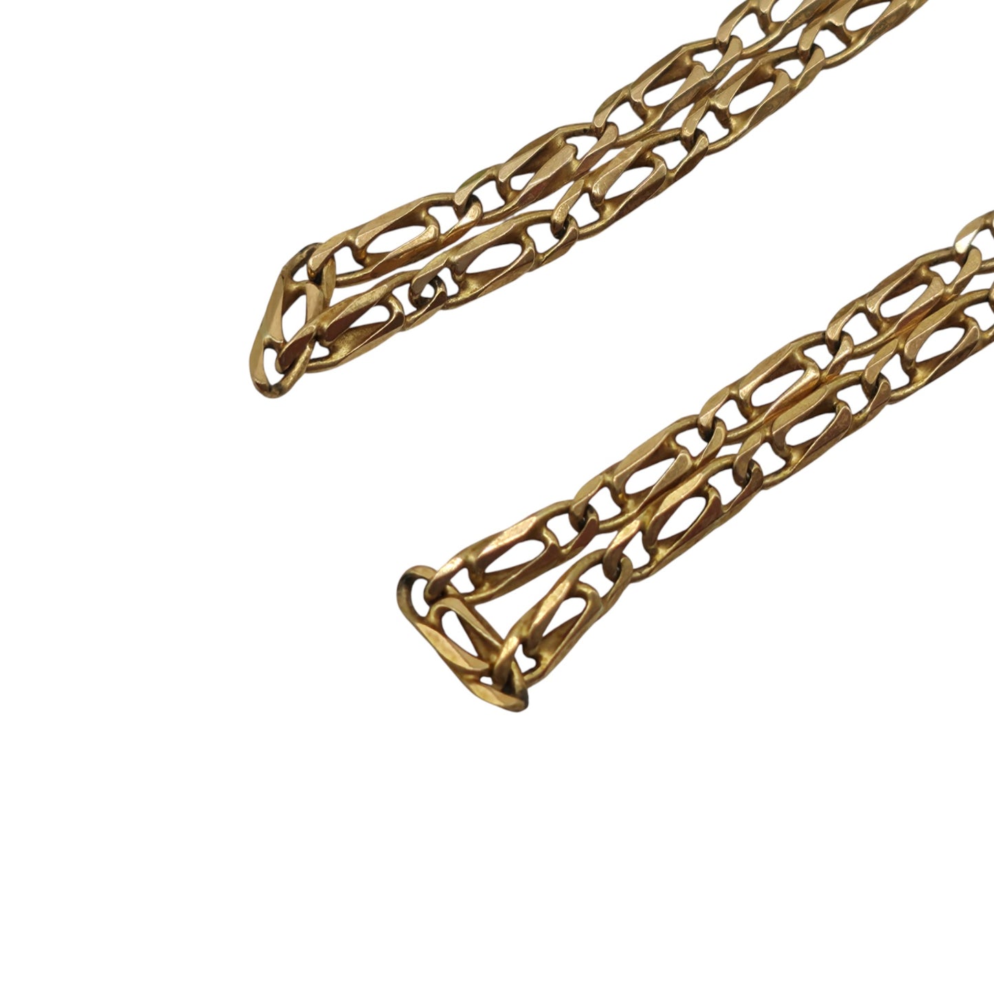 9ct 375 Yellow Gold Fancy Chain c.1990 L 39.5 cm 5.9 g.