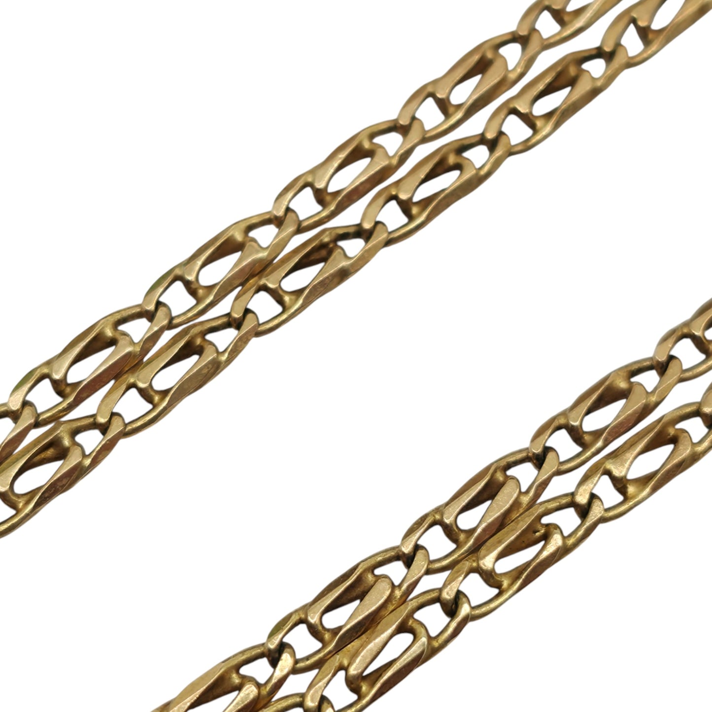 9ct 375 Yellow Gold Fancy Chain c.1990 L 39.5 cm 5.9 g.