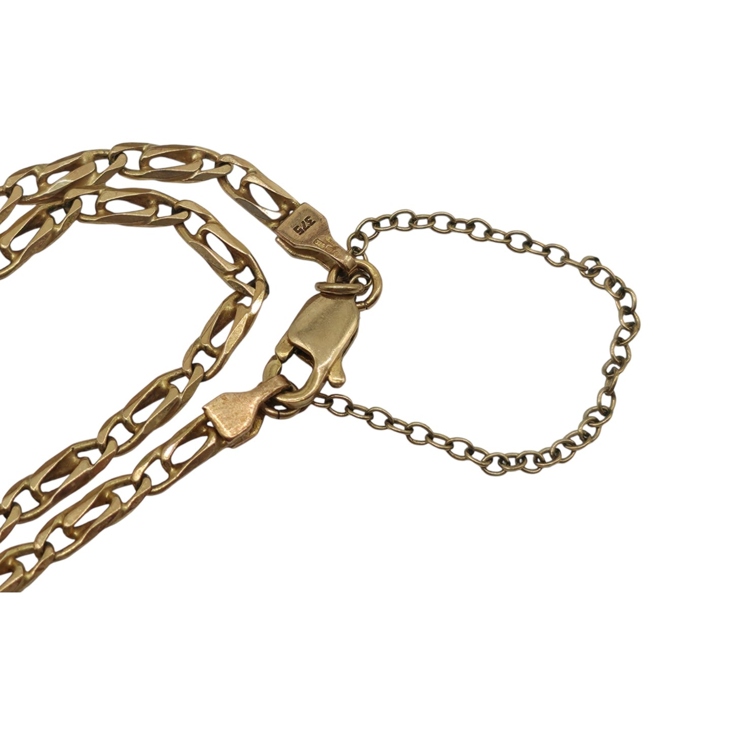 9ct 375 Yellow Gold Fancy Chain c.1990 L 39.5 cm 5.9 g.