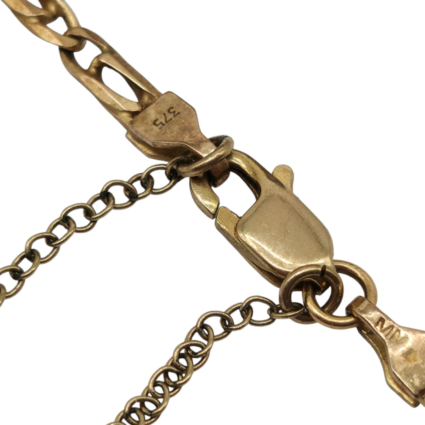 9ct 375 Yellow Gold Fancy Chain c.1990 L 39.5 cm 5.9 g.