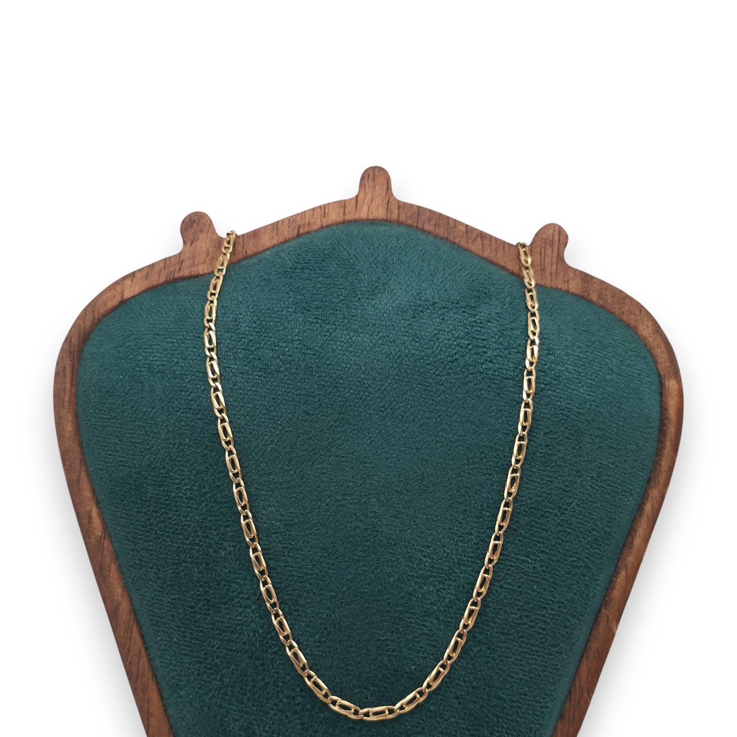 9ct 375 Yellow Gold Fancy Chain c.1990 L 39.5 cm 5.9 g.
