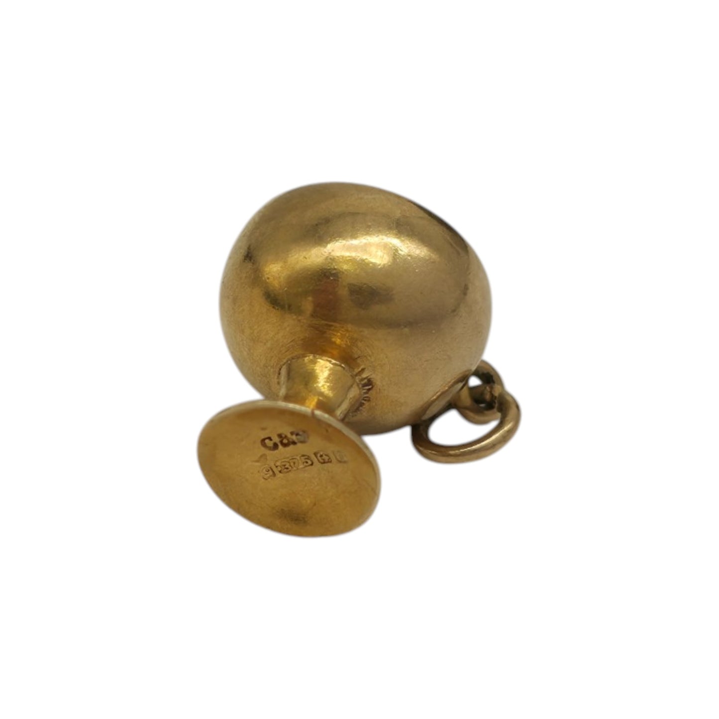 9ct 375 Yellow Gold Chalice Charm 1952 L 1.0 cm 0.9 g.
