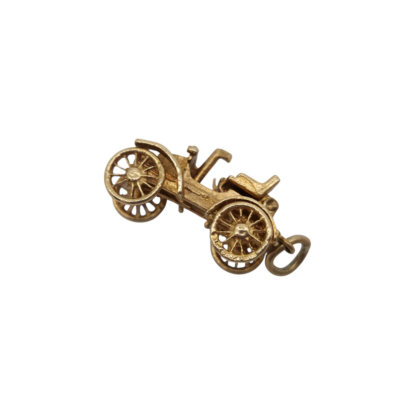 9ct 375 Yellow Gold Classic Car Opening Charm 1970 L 1.9 cm 3.3 g.