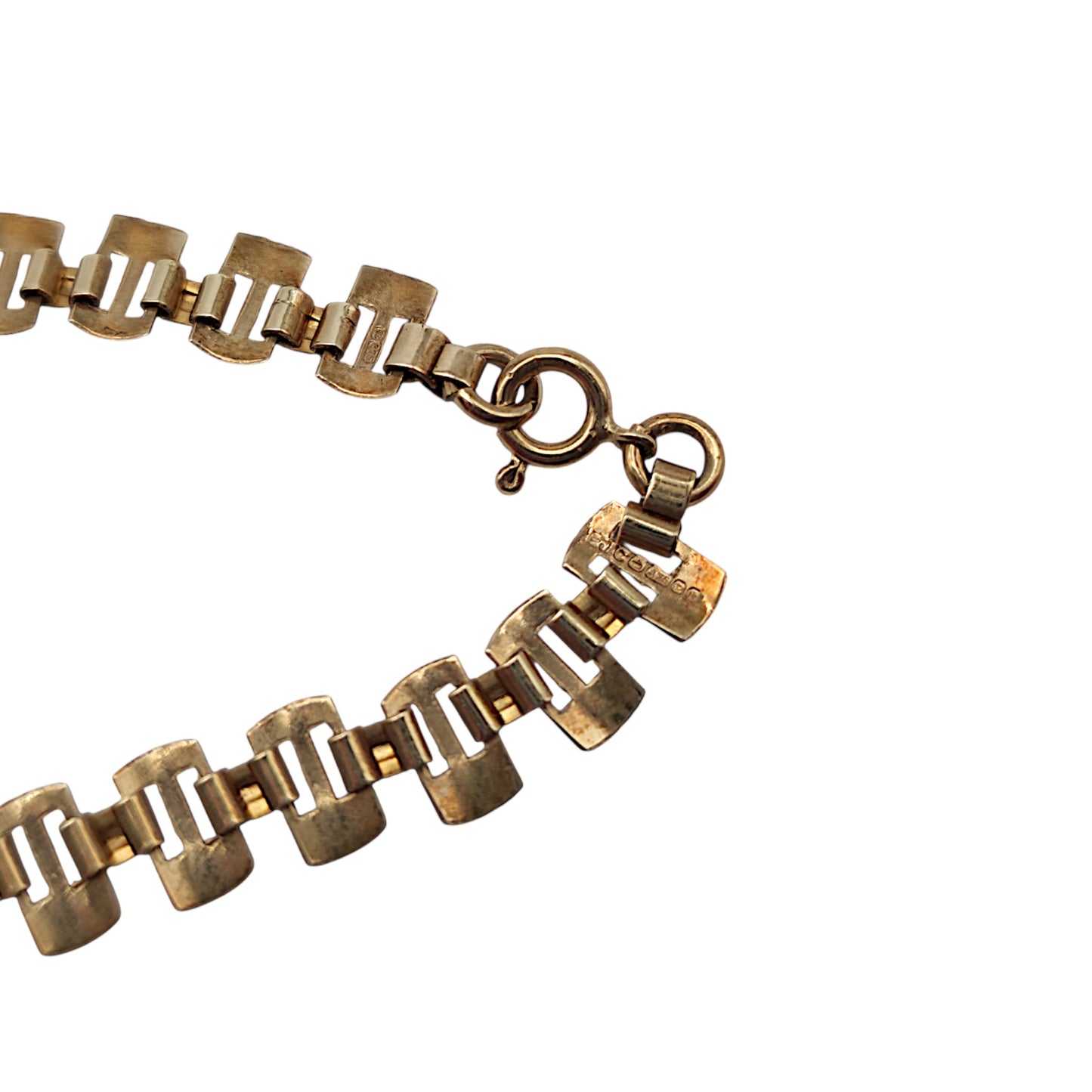 9ct 375 Yellow Gold Cleopatra Necklace 1978 L 45.1 cm 12.3 g.