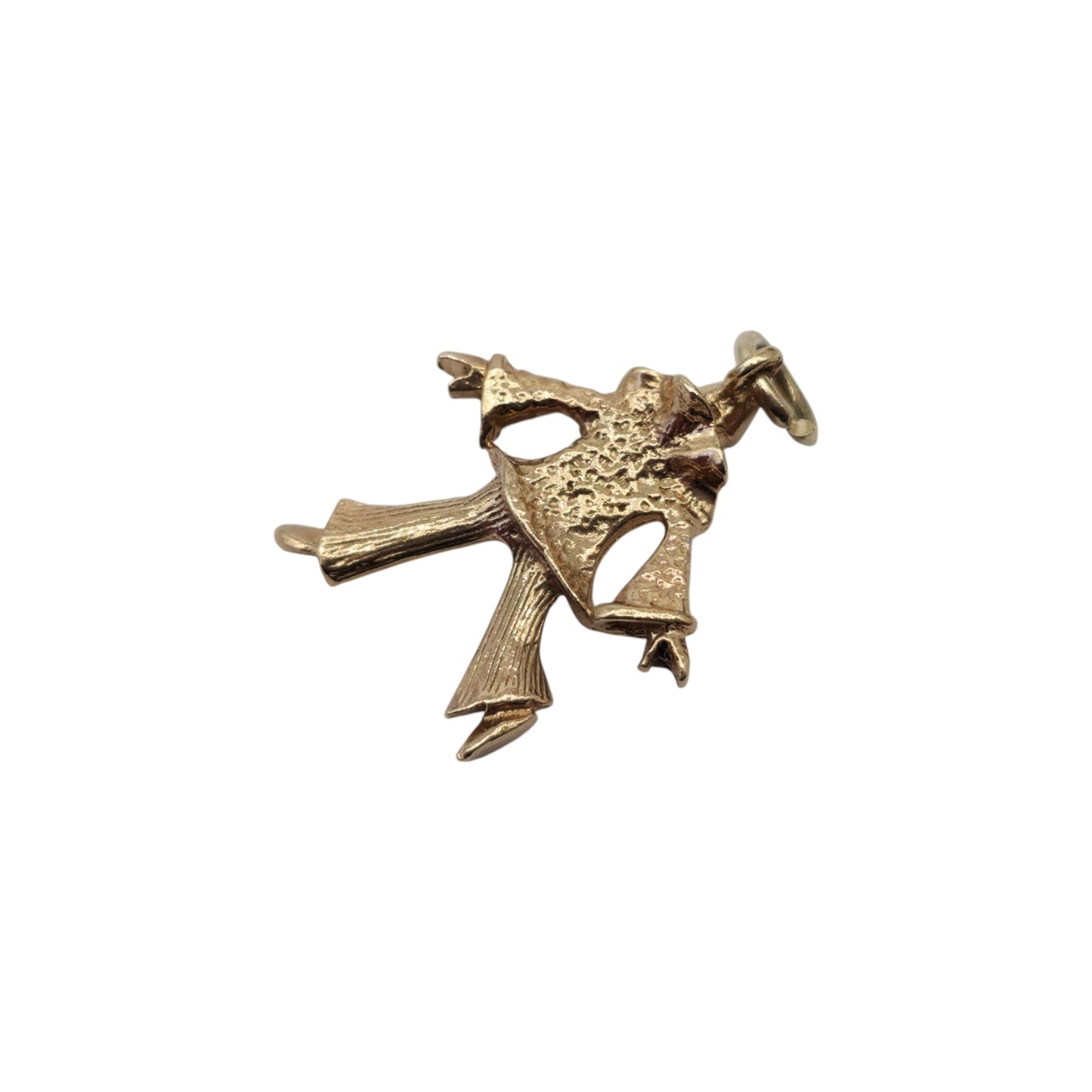 9ct 375 Yellow Gold Clown Charm 1984 L 2.0 cm 1.9 g.