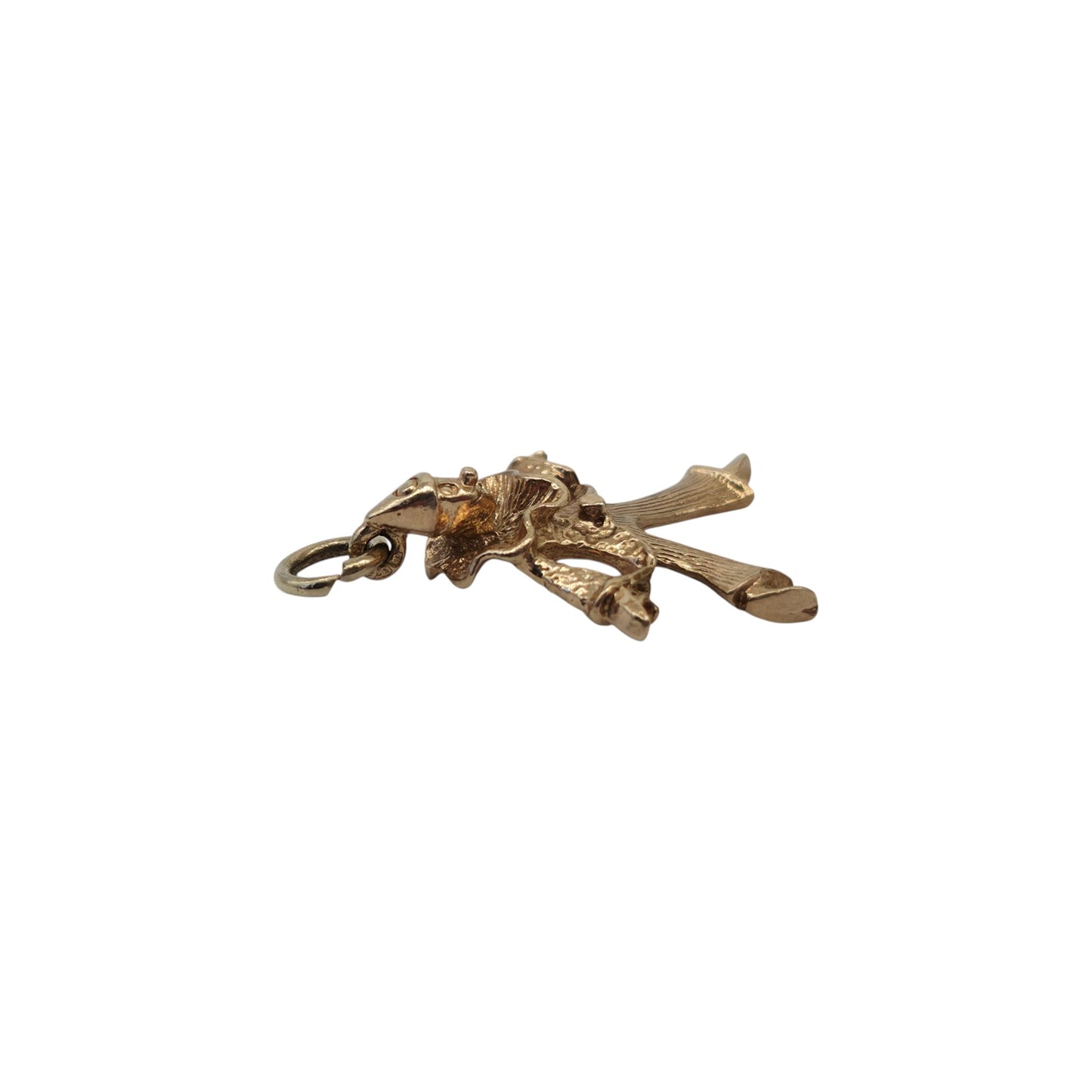 9ct 375 Yellow Gold Clown Charm 1984 L 2.0 cm 1.9 g.