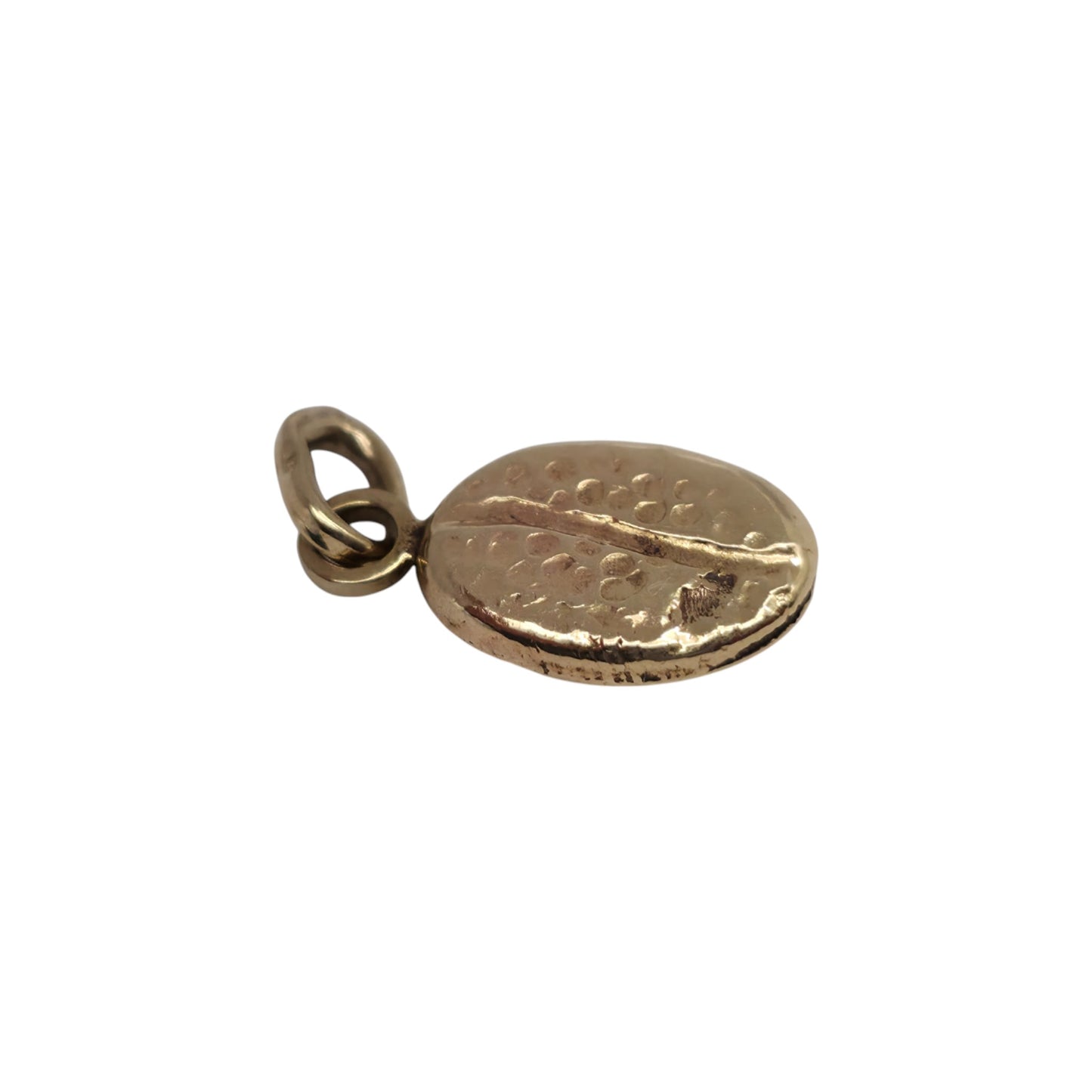 9ct Yellow Gold Coffee Bean Charm L 1.0 cm 0.5 g.