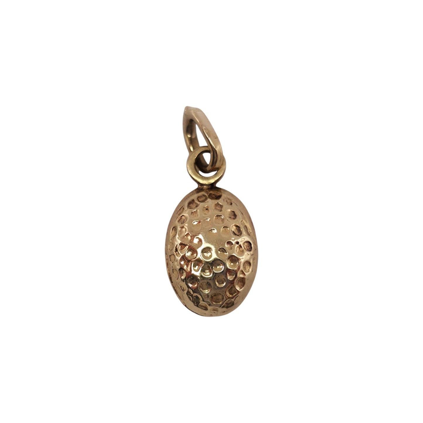 9ct Yellow Gold Coffee Bean Charm L 1.0 cm 0.5 g.