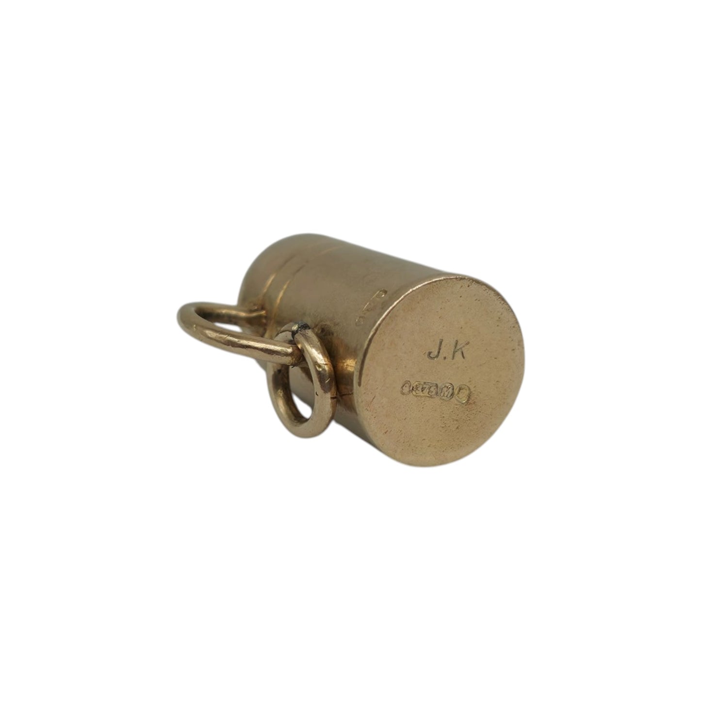 9ct 375 Yellow Gold Coffee Pot Charm 1947 L 1.7 cm 1.3 g.