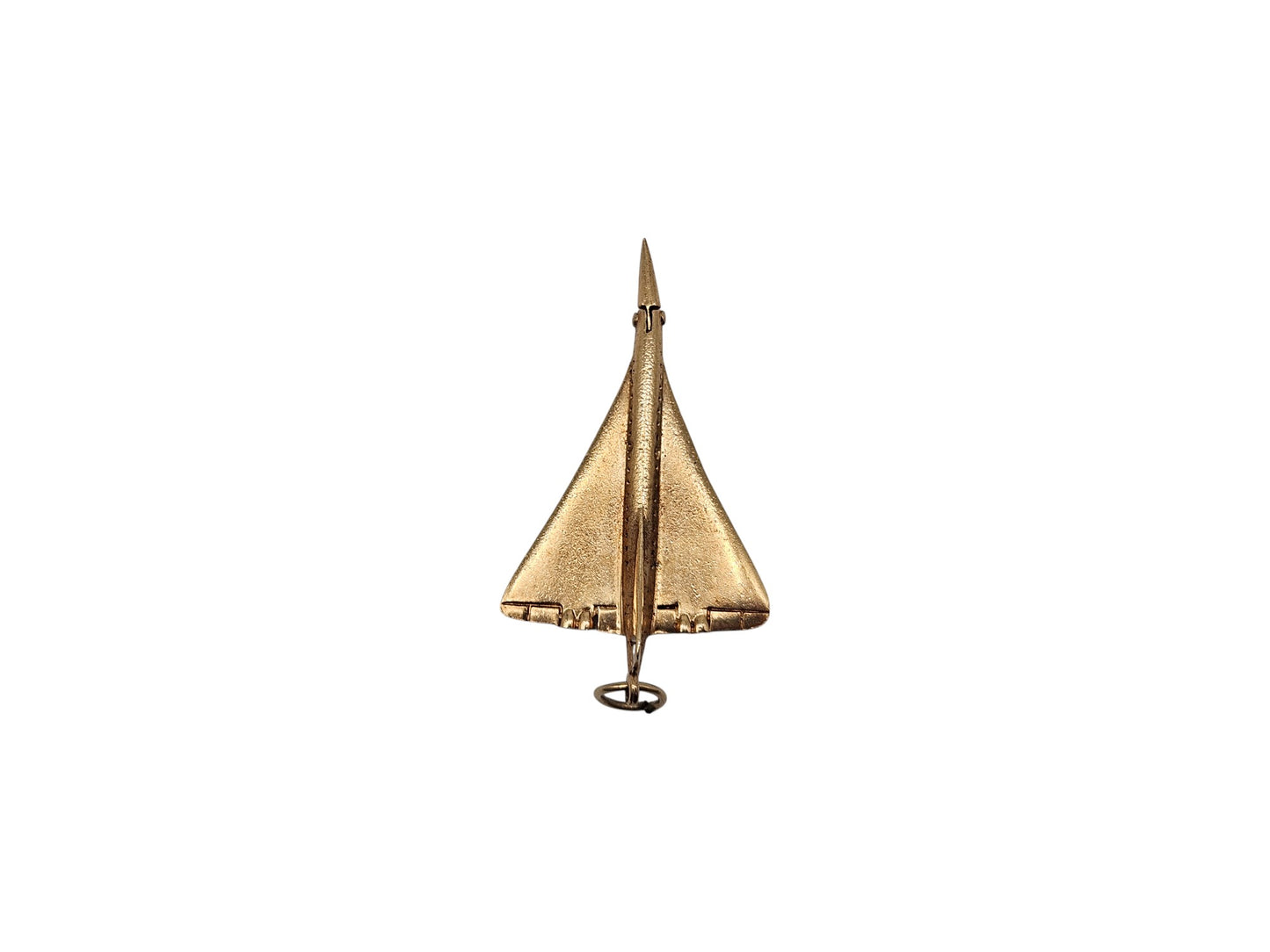 9ct 375 Yellow Gold Articulated Concorde Charm 1978 L 3.9 cm 4.7 g.