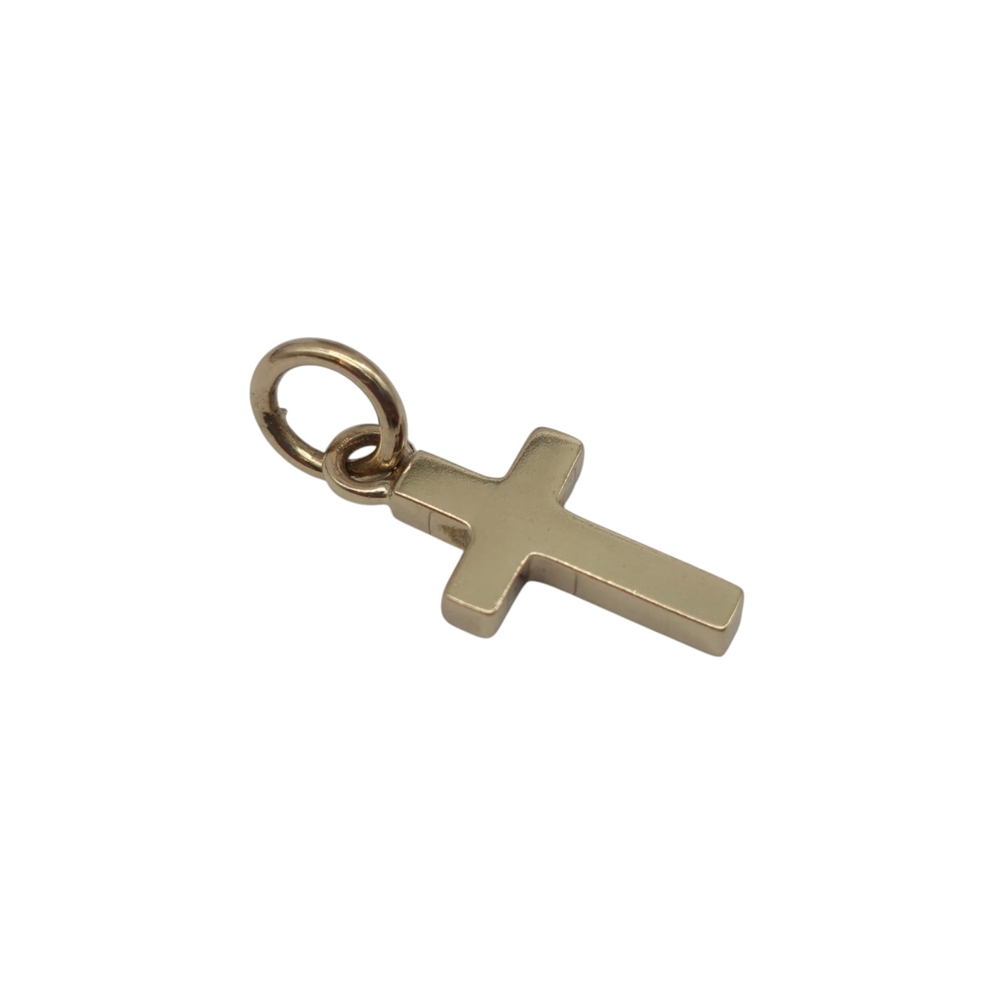 Petite 9ct 375 Yellow Gold Cross Charm 2000 L 1.1 cm 0.8 g.
