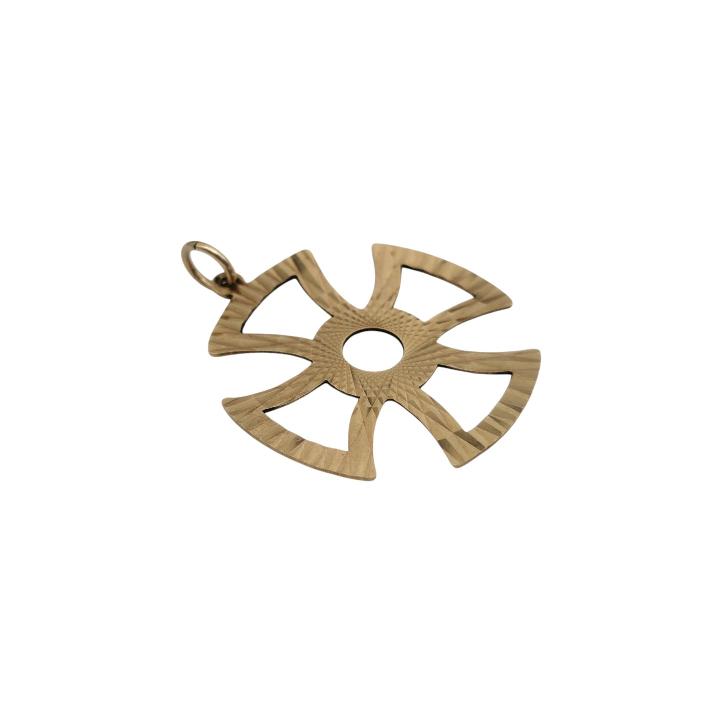 9ct 375 Yellow Gold Maltese Cross Charm 1976 L 2.6 cm 1.8 g.