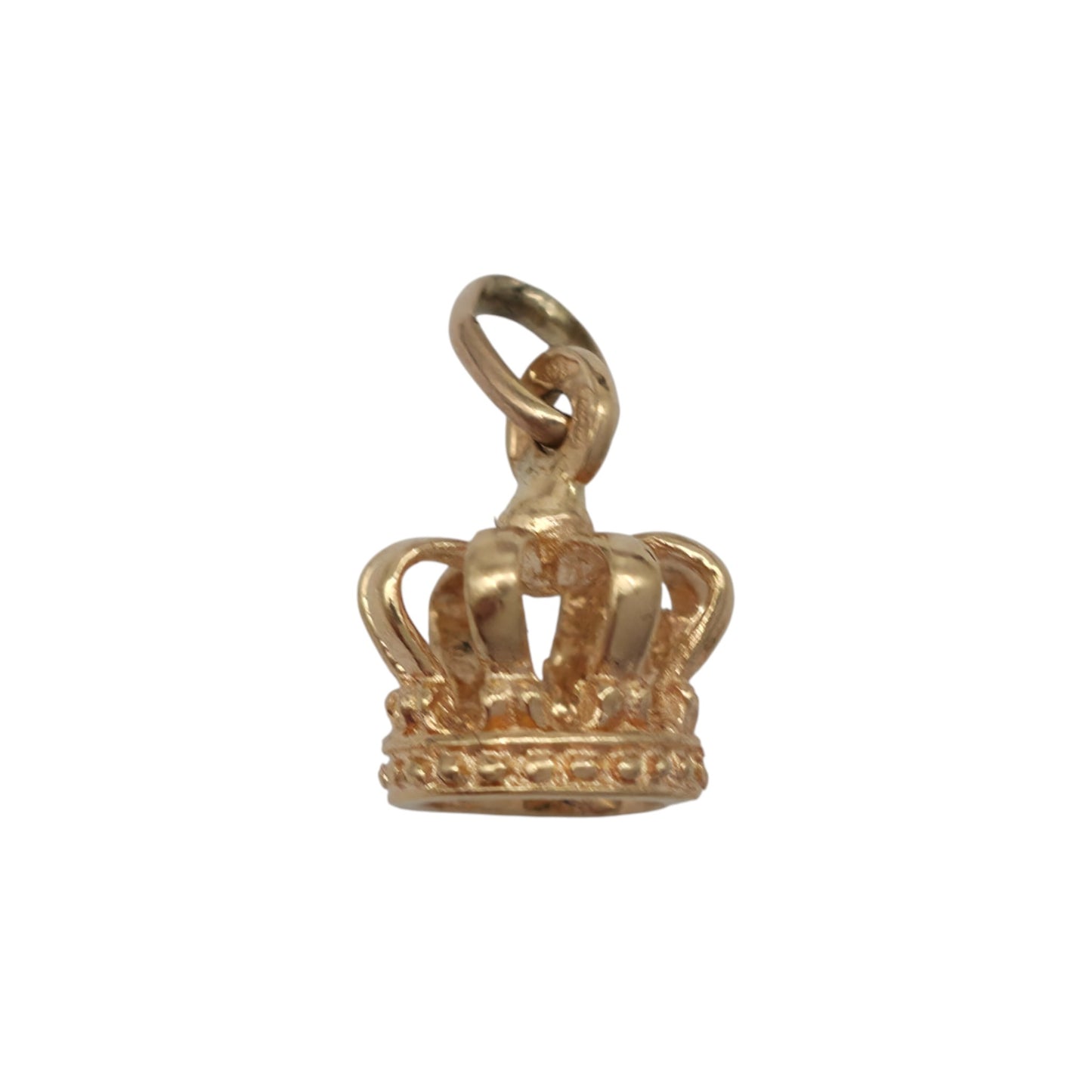 Unoaerre 9ct 375 Yellow Gold Royal Crown Charm L 8 mm 1.0 g.
