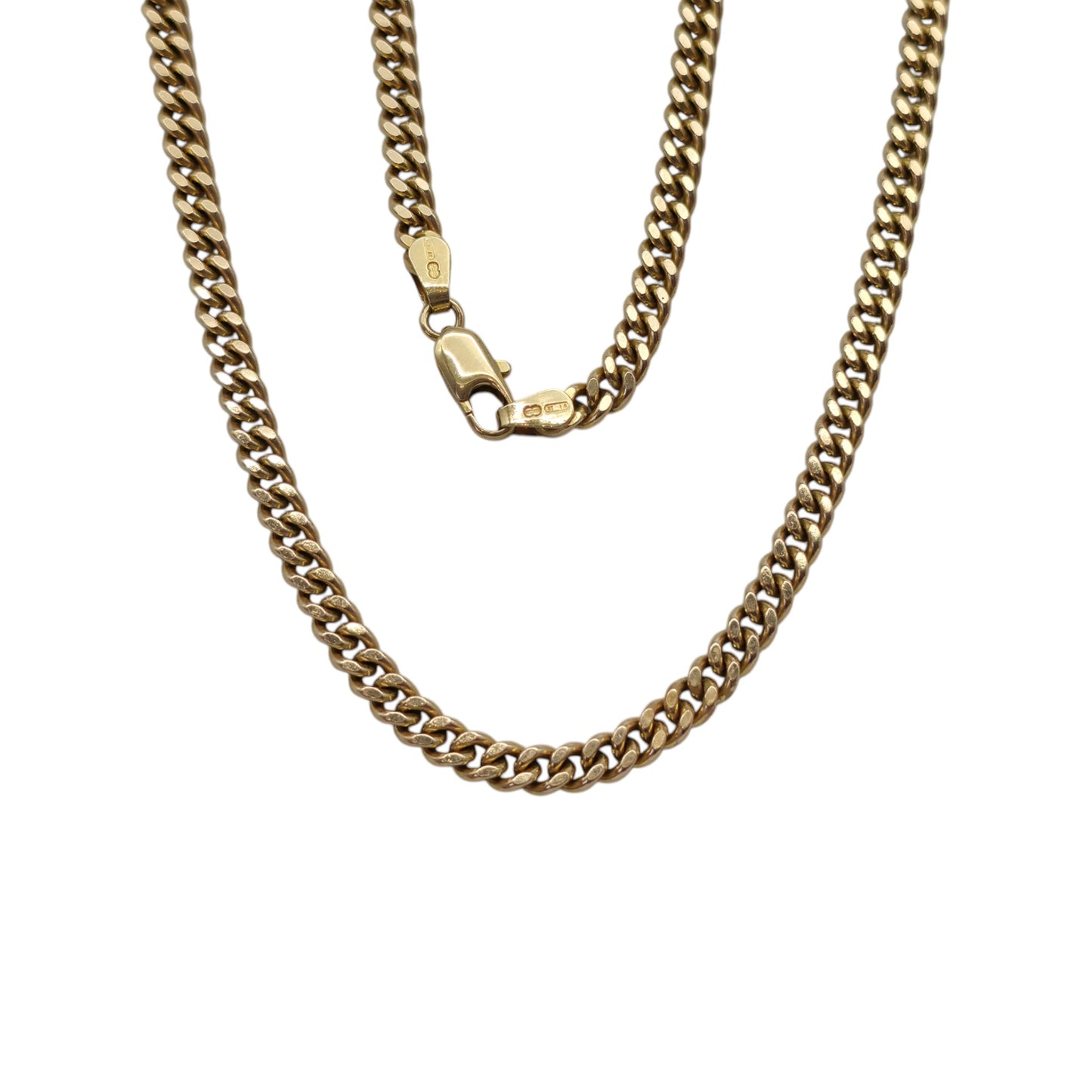 Unoaerre 9ct 375 Yellow Gold Curb Link Chain L 51.6 cm 25.4 g.