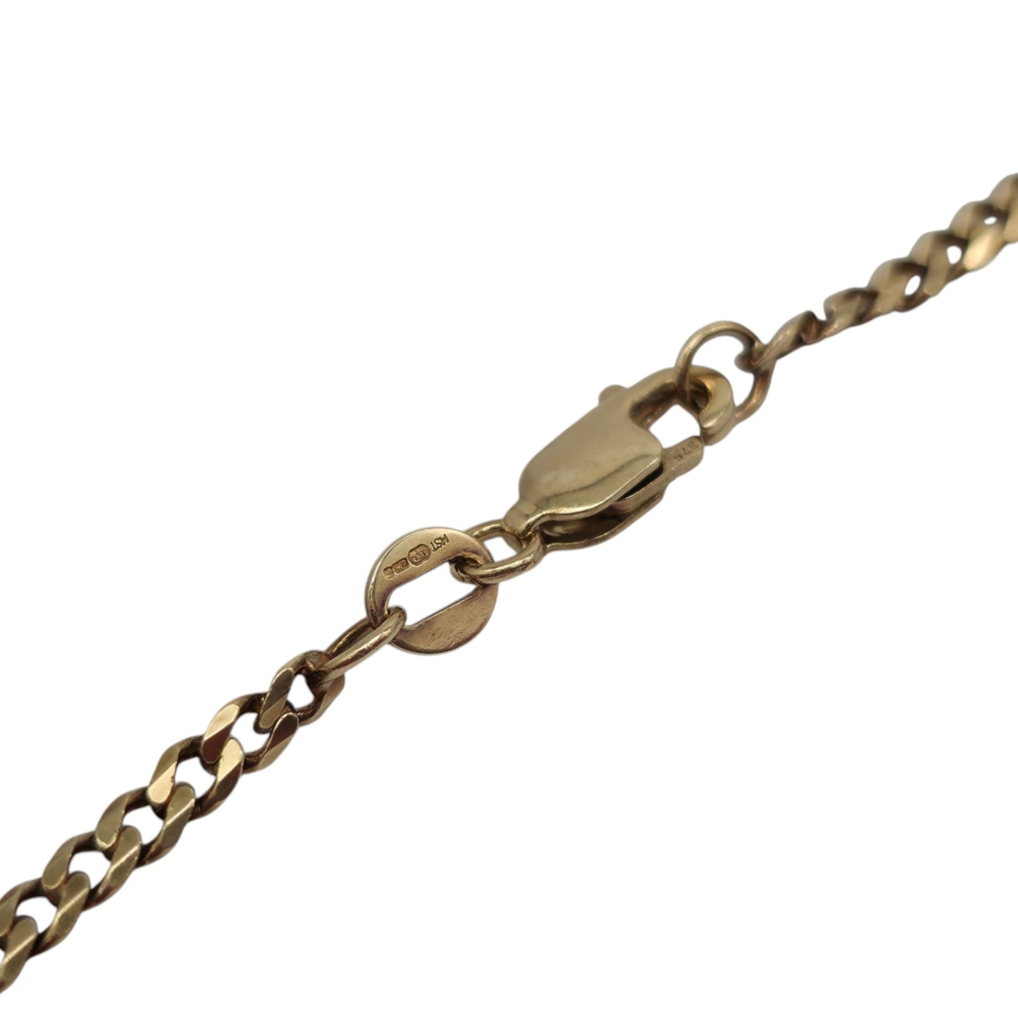 9ct 375 Yellow Gold Curb Chain L 47.2 cm 5.3 g.