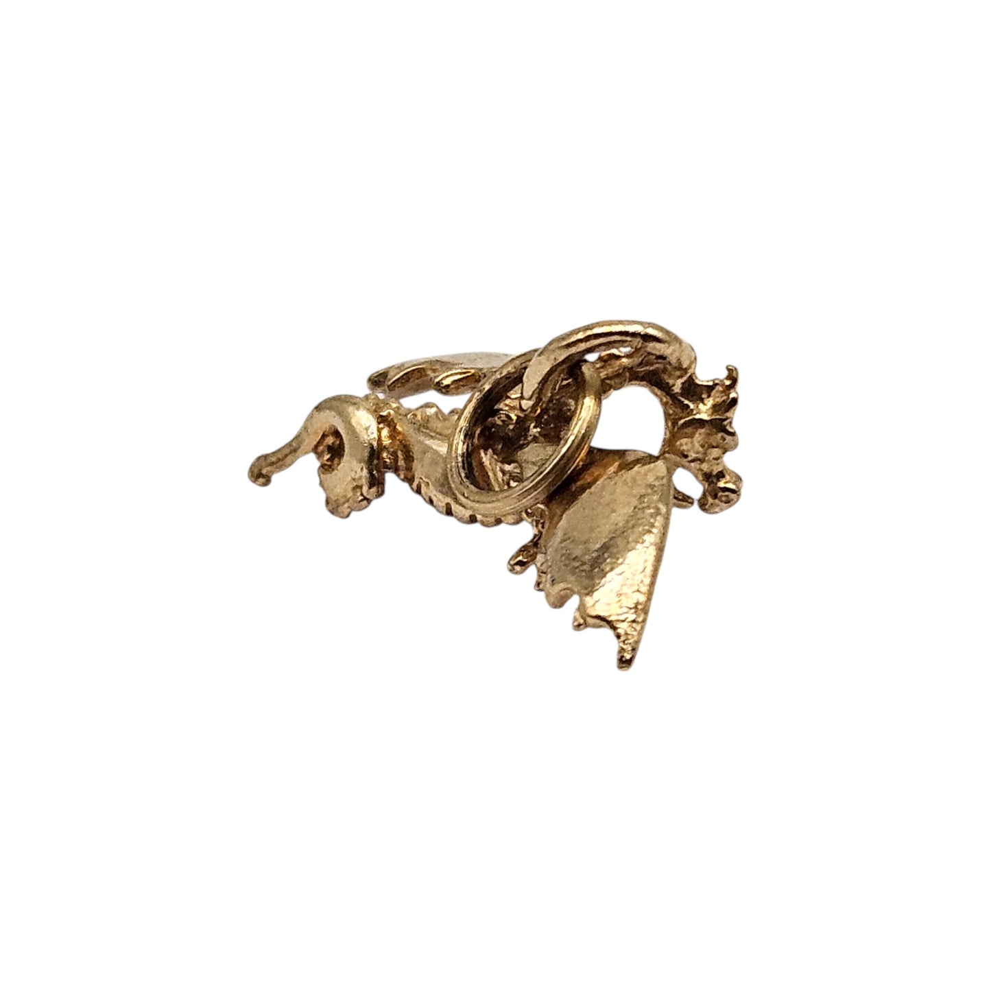 Rare 9ct 375 Yellow Gold Dragon Charm L 1.9 cm 1.9 g.