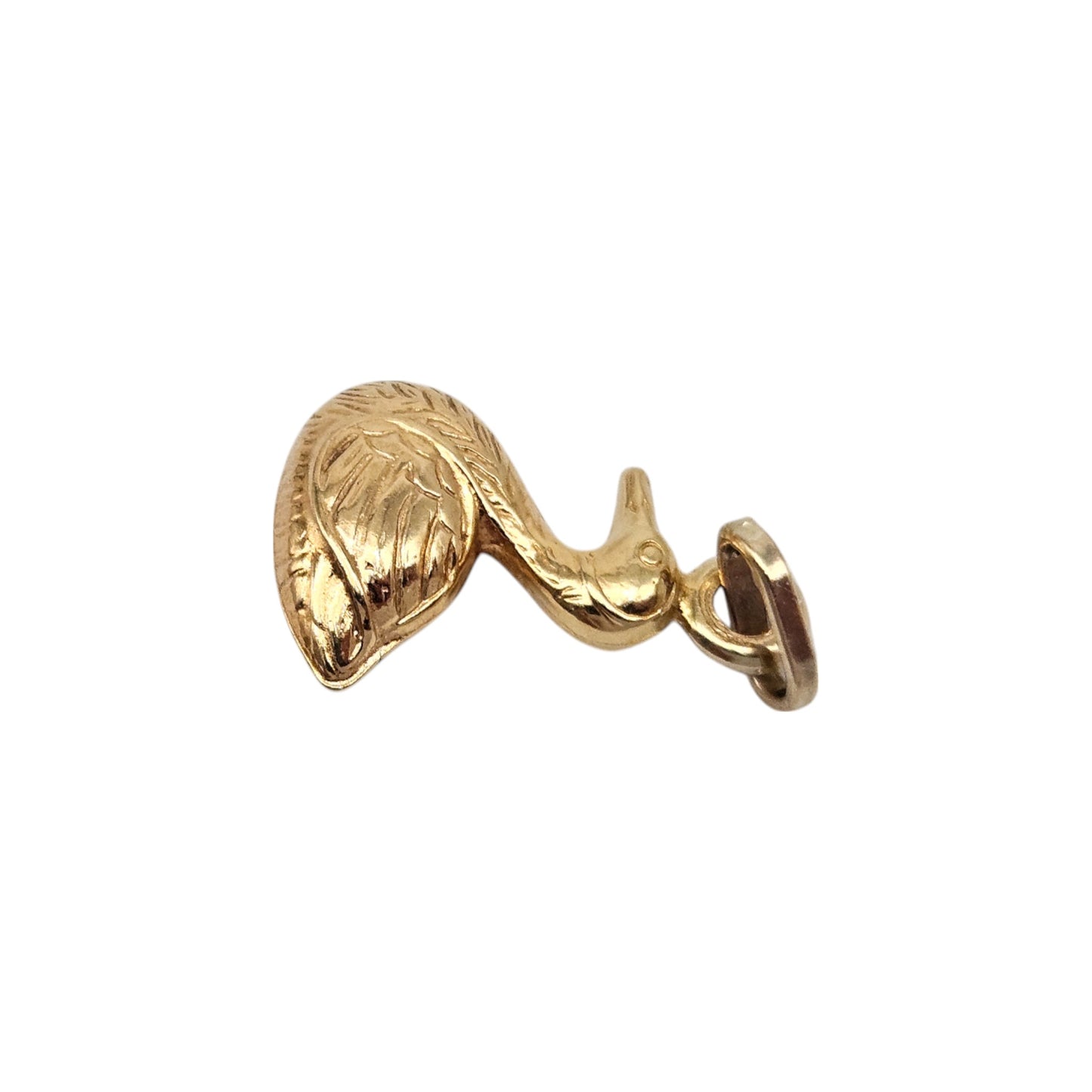 9ct 375 Yellow Gold Duck Charm L 1.2 cm 0.7 g.