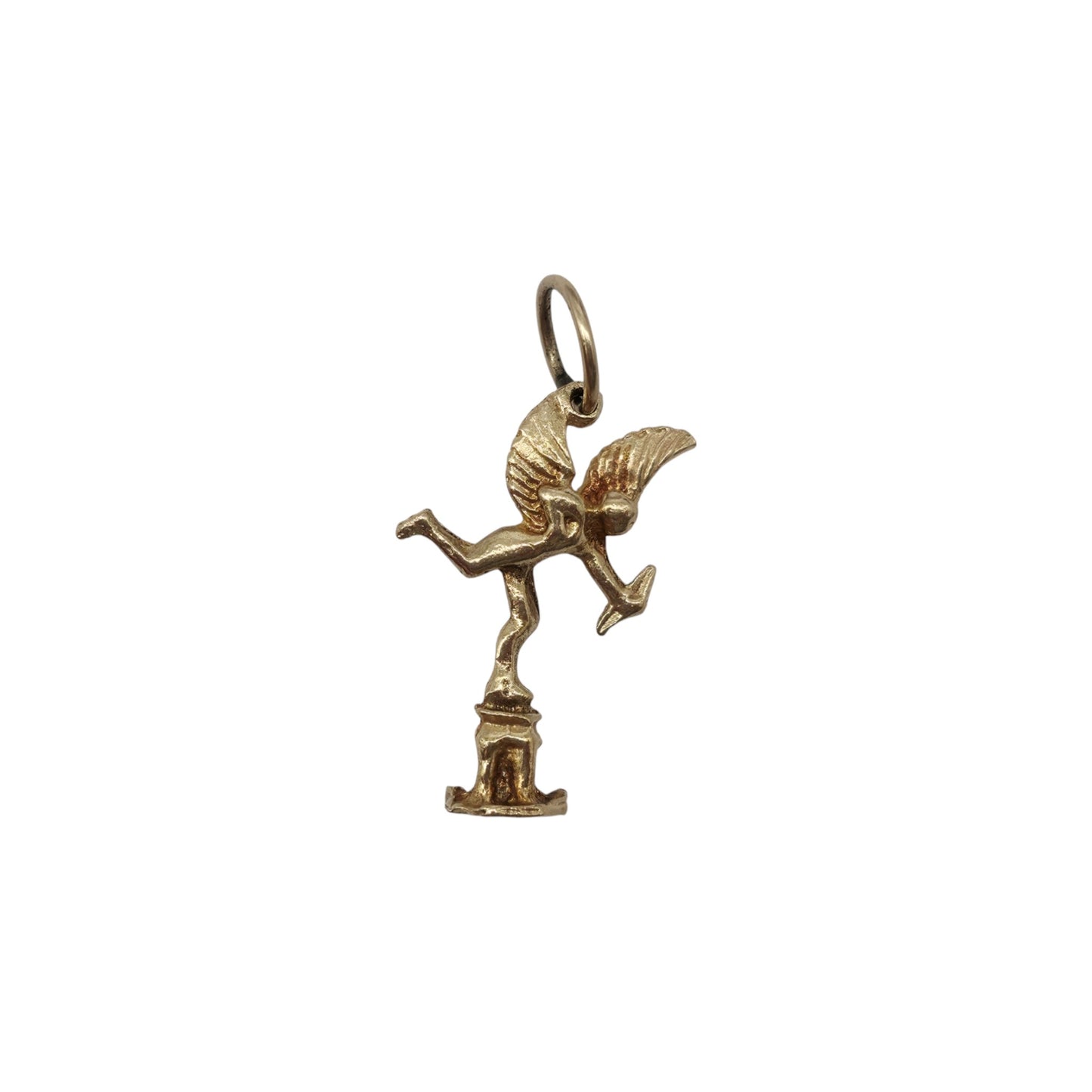 9ct 375 Yellow Gold Eros Charm 1976 L 2.0 cm 1.3 g.