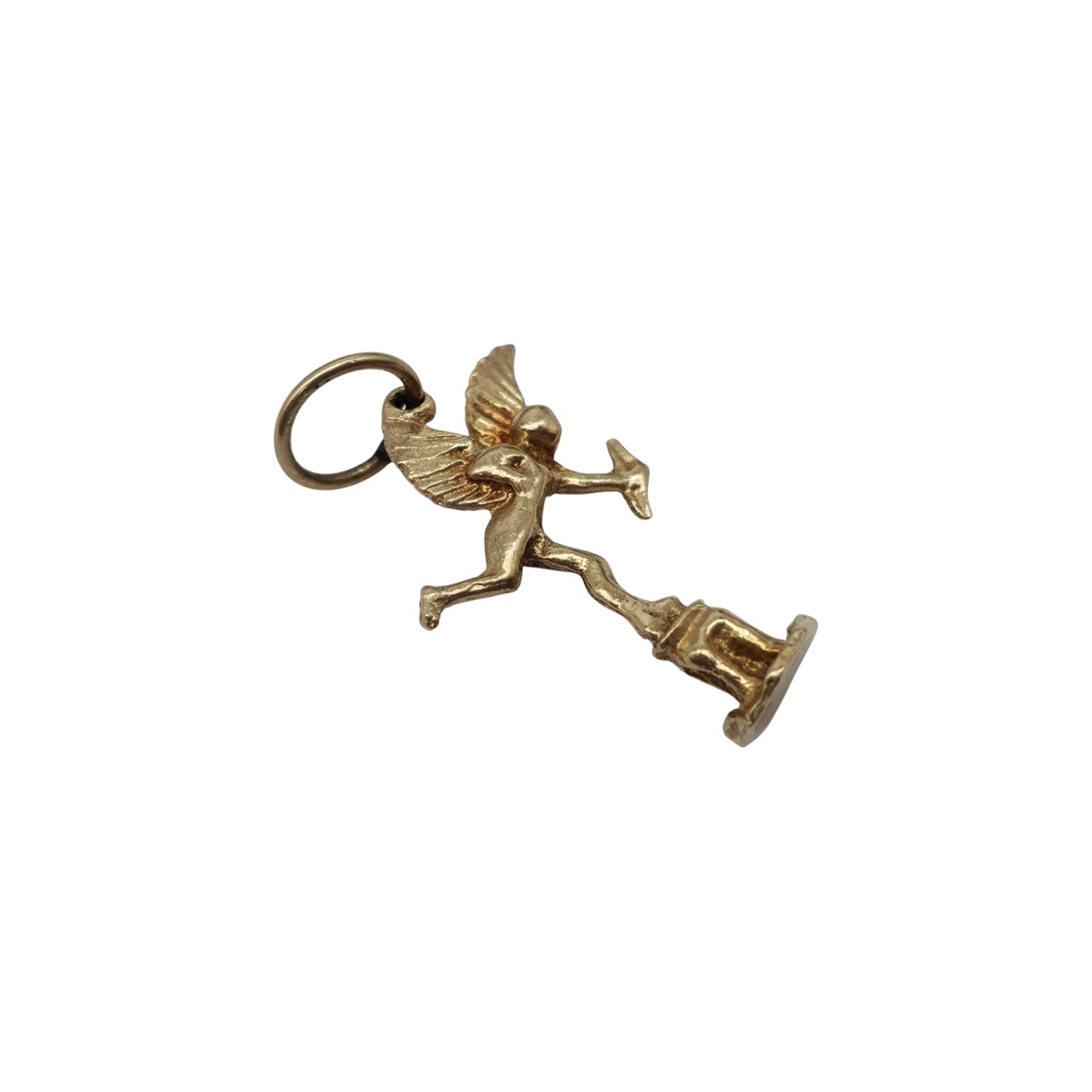 9ct 375 Yellow Gold Eros Charm 1976 L 2.0 cm 1.3 g.