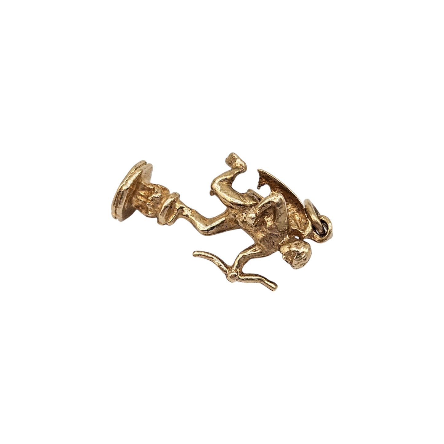 9ct 375 Yellow Gold Eros Charm 1973 L 1.9 cm 2.2 g.