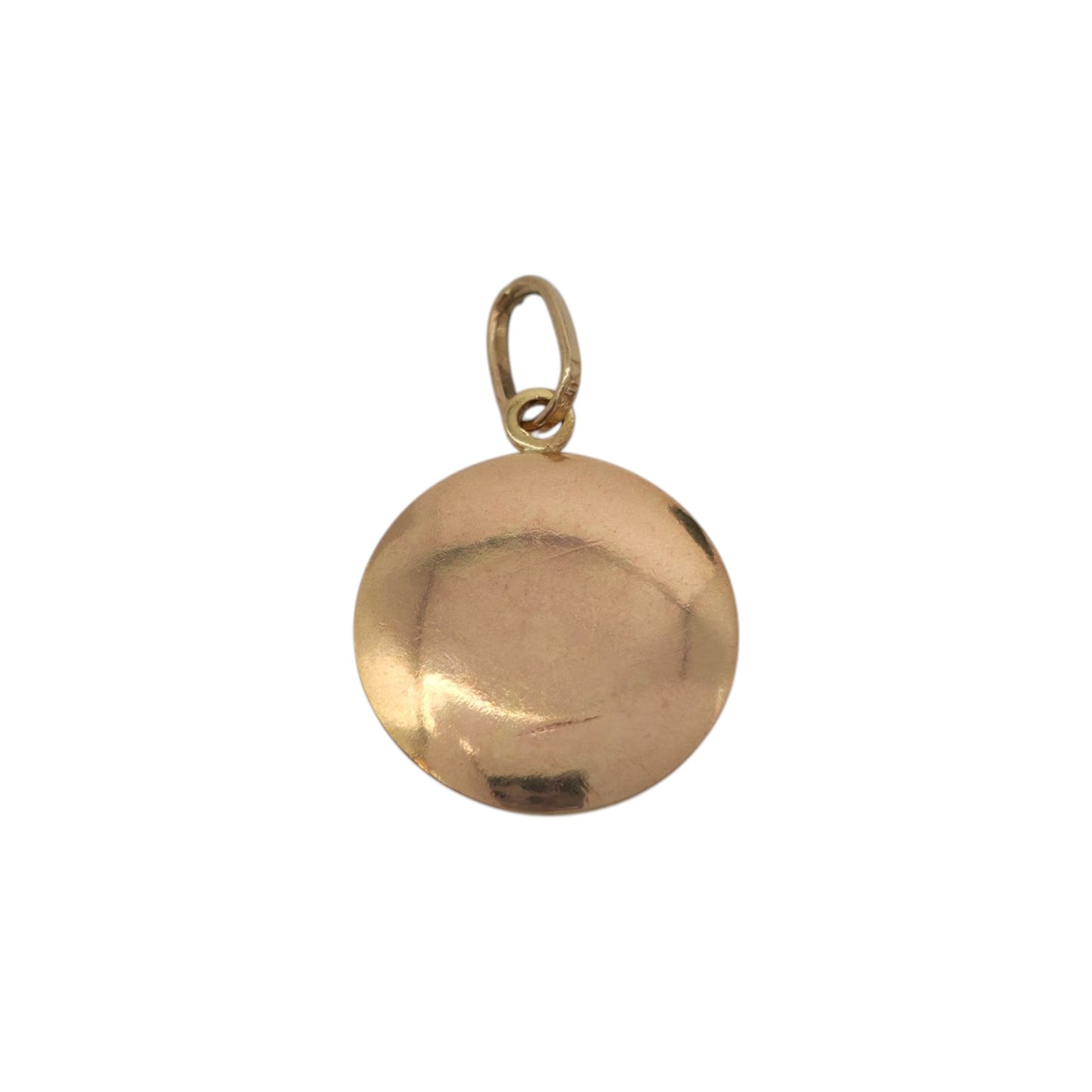9ct Yellow Gold Evil Eye Charm L 1.3 cm 1.1 g.