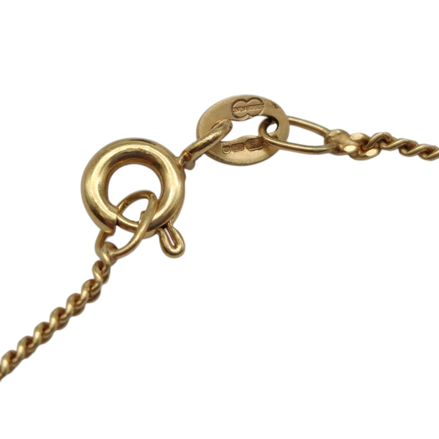 Unoaerre 9ct 375 Yellow Gold Flat Curb Link Chain L 41.0 cm 2.2 g.