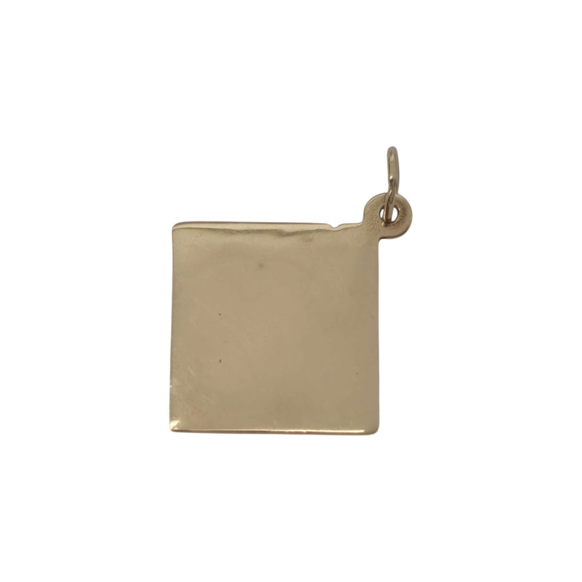 Rare 9ct Yellow Gold Floppy Disk Charm L 1.2 cm 1.0 g.