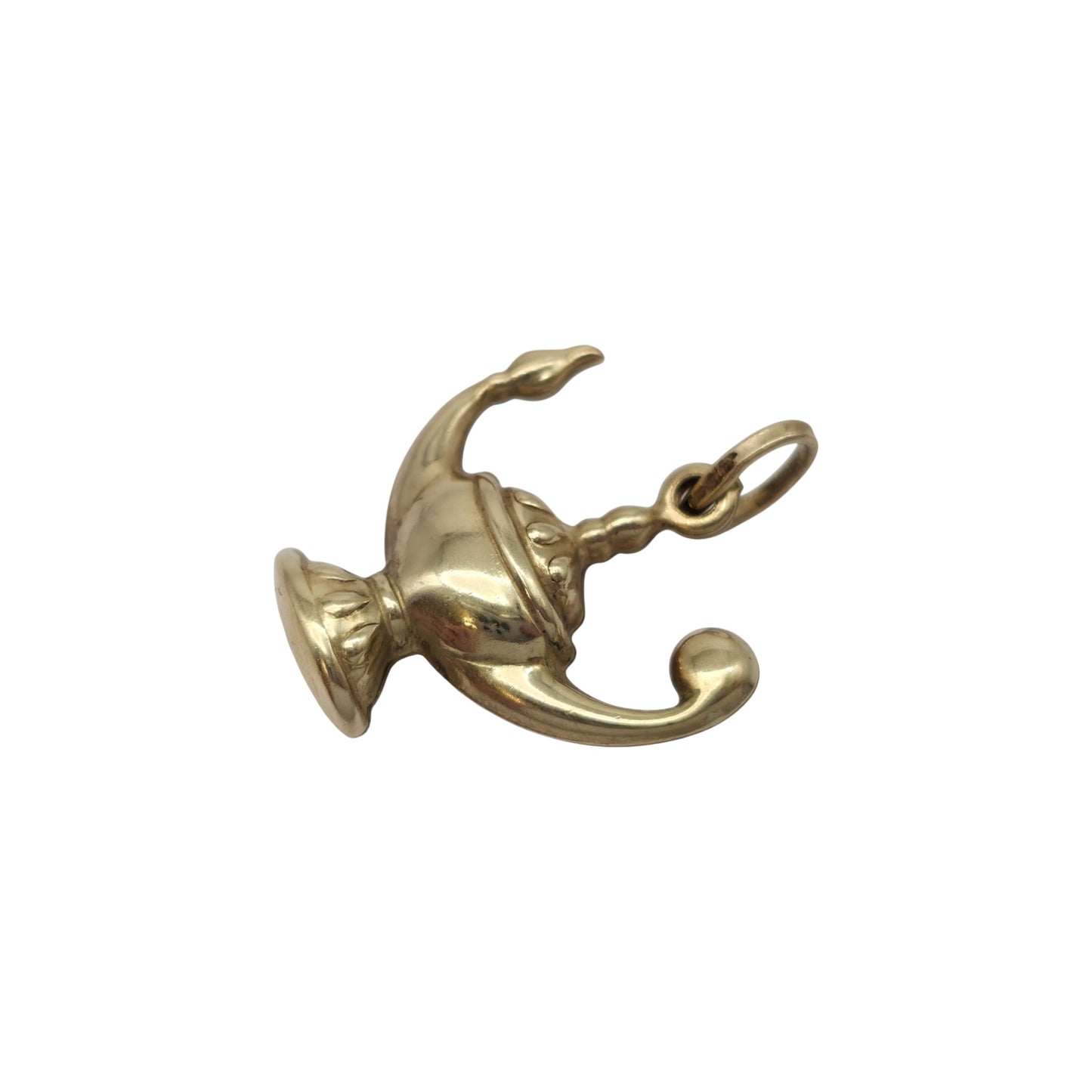 9ct 375 Yellow Gold Genie Lamp Charm L 1.7 cm 1.7 g.