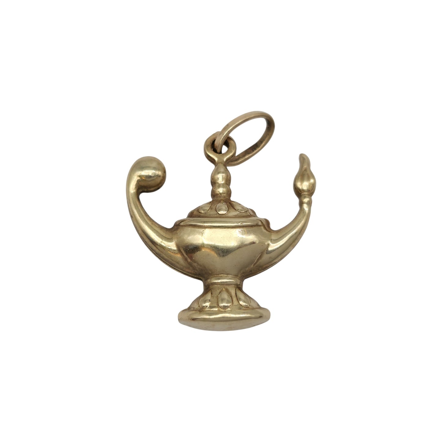 9ct 375 Yellow Gold Genie Lamp Charm L 1.7 cm 1.7 g.