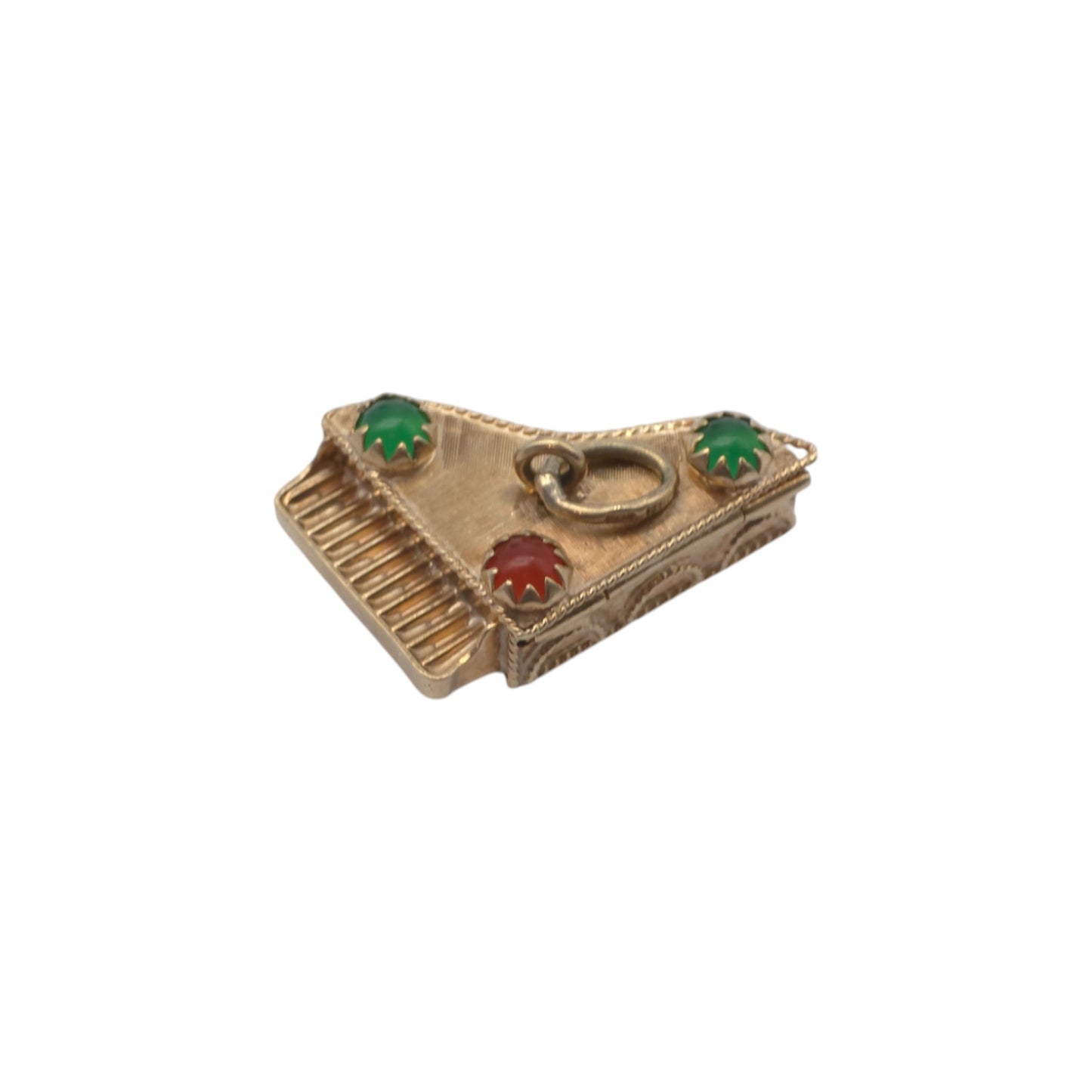 9ct 375 Yellow Gold Grand Piano Opening Charm c.1973 L 2.4 cm 4.3 g.