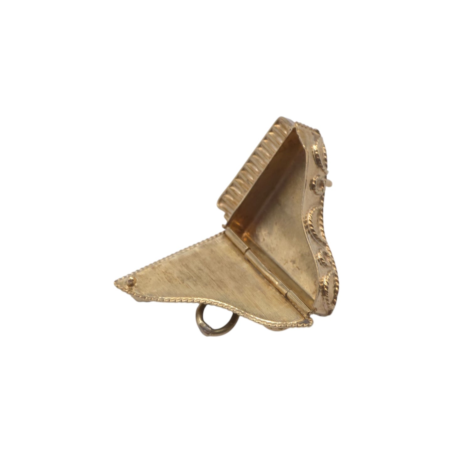 9ct 375 Yellow Gold Grand Piano Opening Charm c.1973 L 2.4 cm 4.3 g.