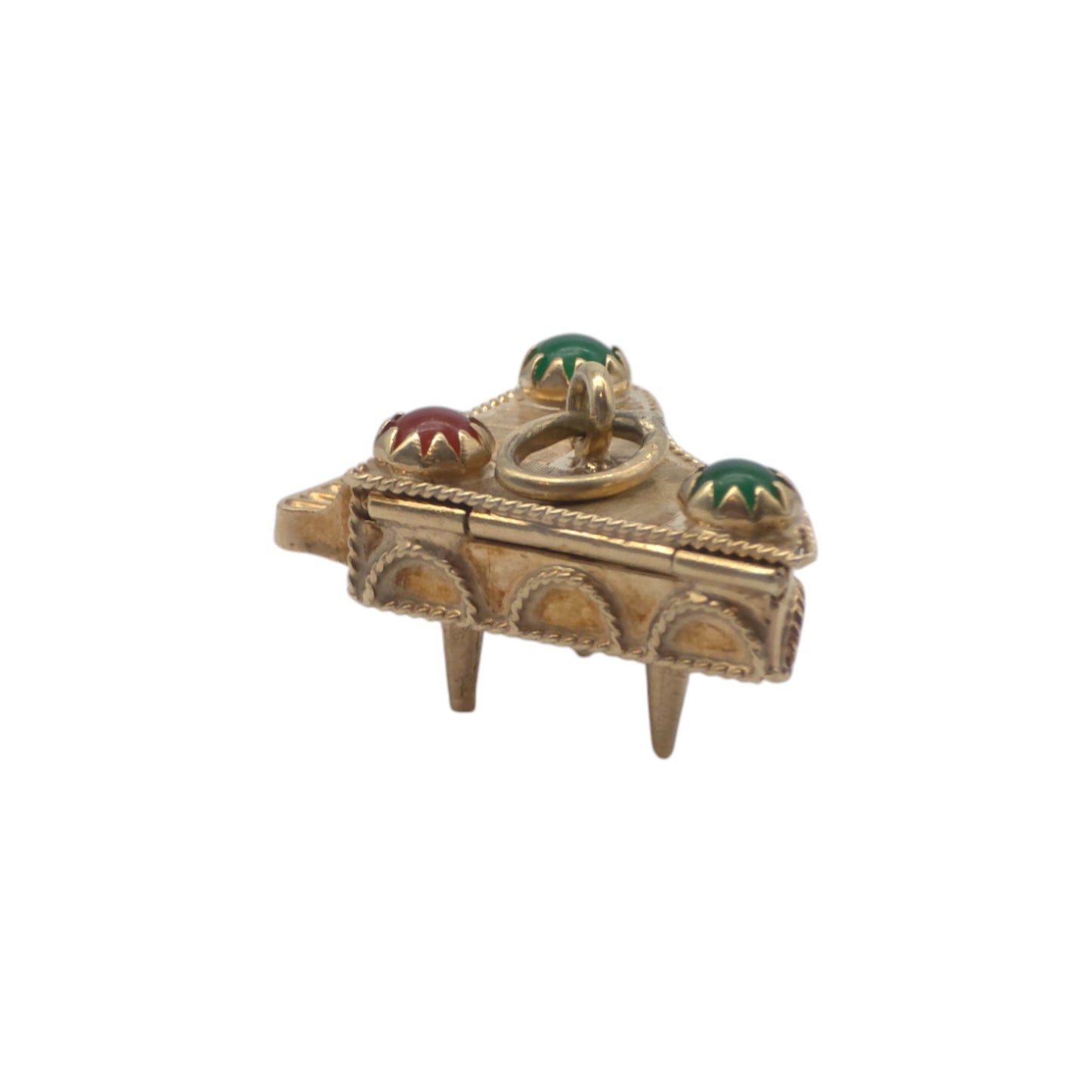 9ct 375 Yellow Gold Grand Piano Opening Charm c.1973 L 2.4 cm 4.3 g.