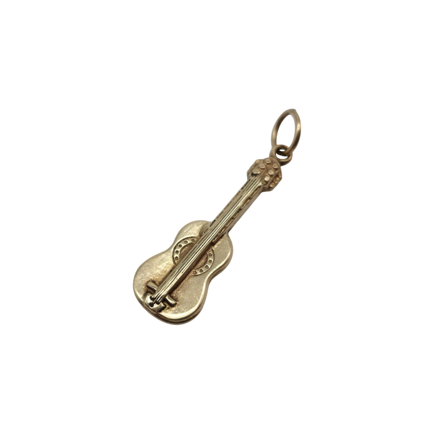 9ct Yellow Gold Guitar Charm L 2.4 cm 1.0 g.