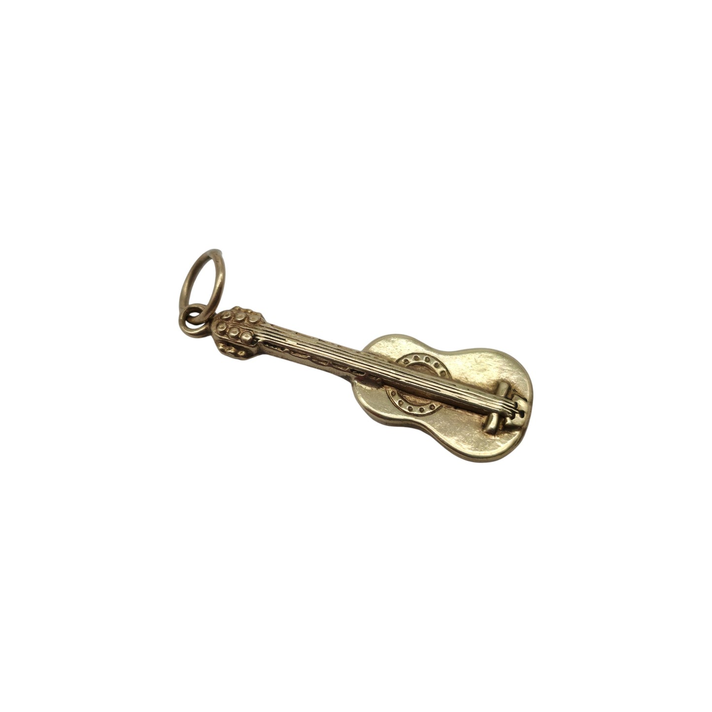 9ct Yellow Gold Guitar Charm L 2.4 cm 1.0 g.