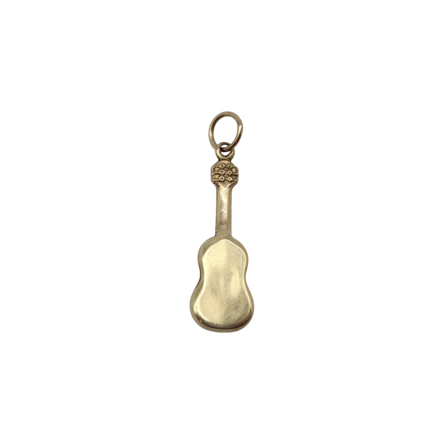 9ct Yellow Gold Guitar Charm L 2.4 cm 1.0 g.