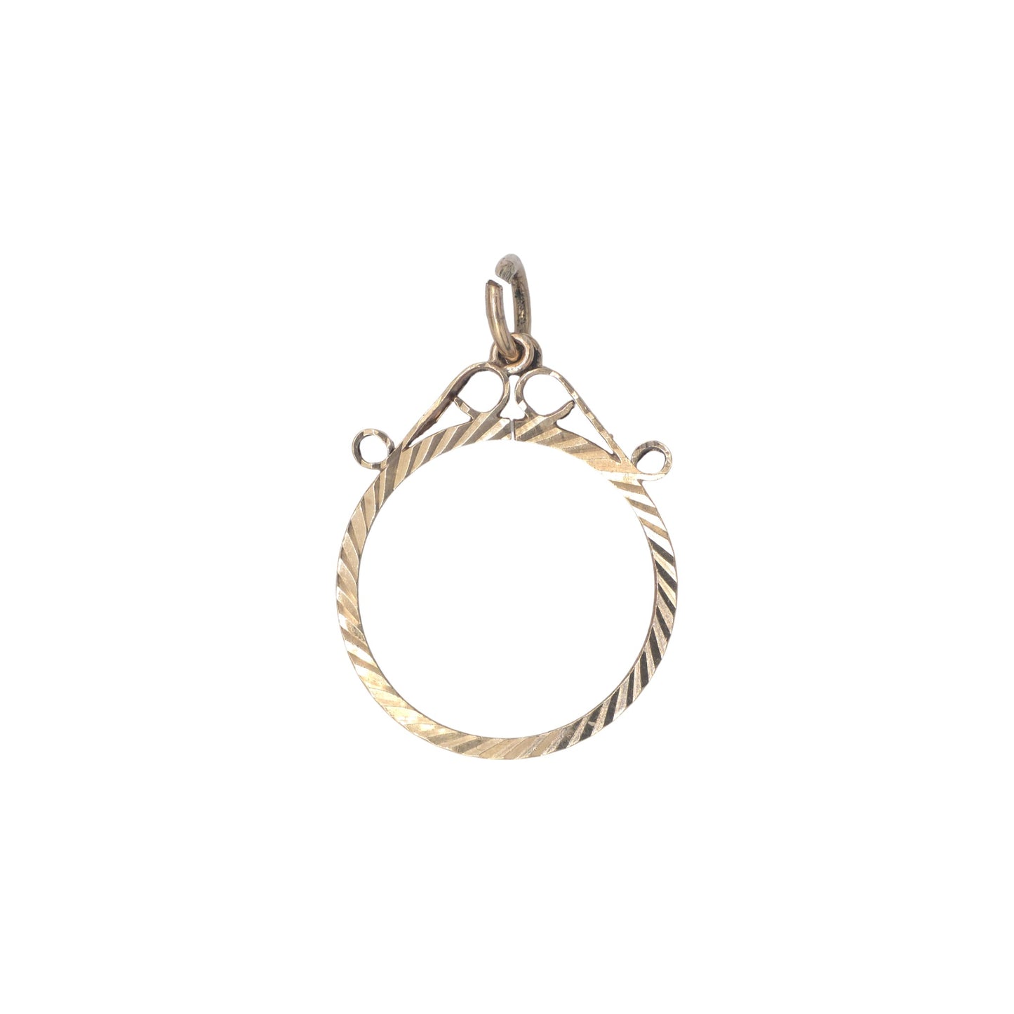 a pre-owned 9ct gold Half-Sovereign Coin Mount Pendant