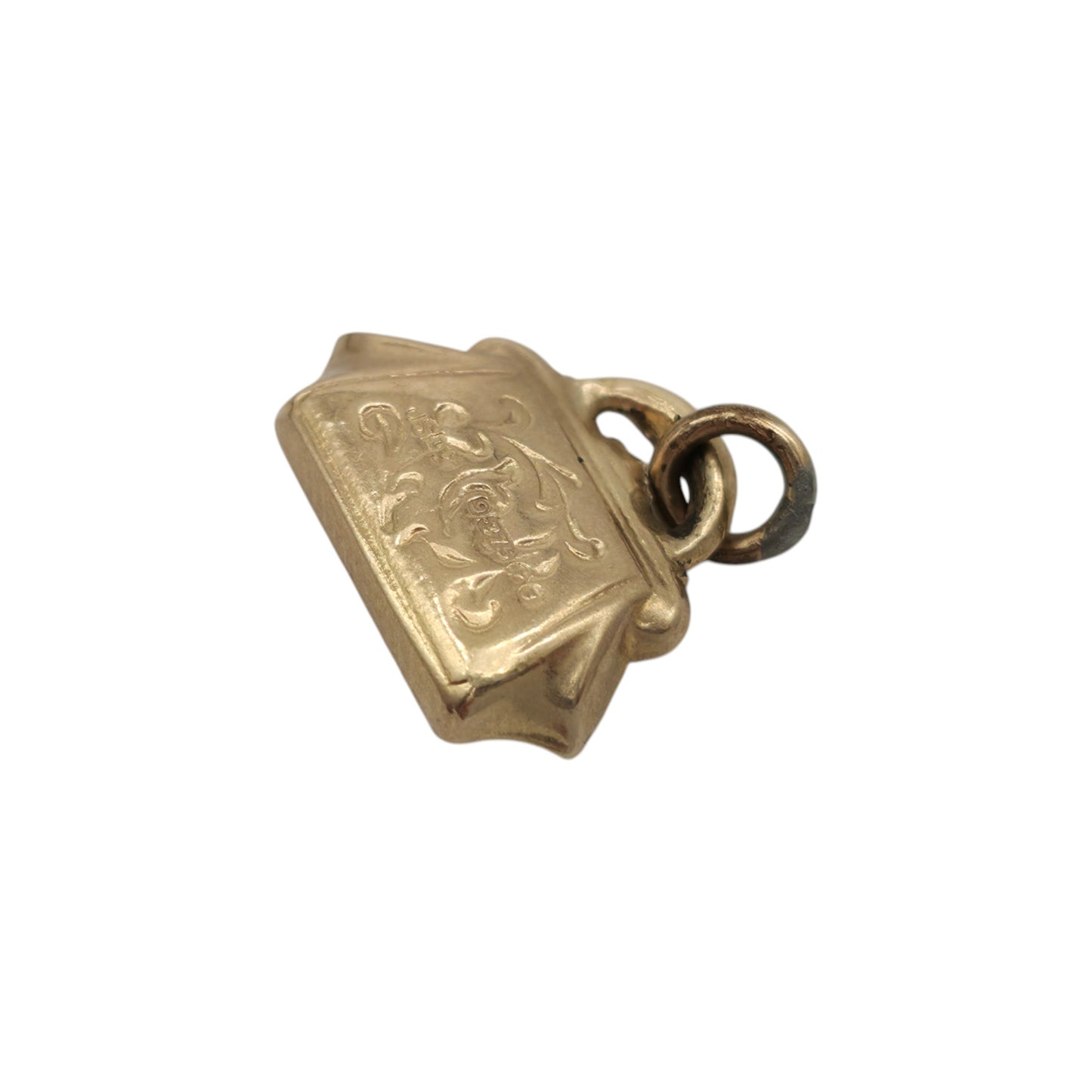 9ct 375 Yellow Gold Handbag Charm 1965 L 1.3 cm 0.6 g.