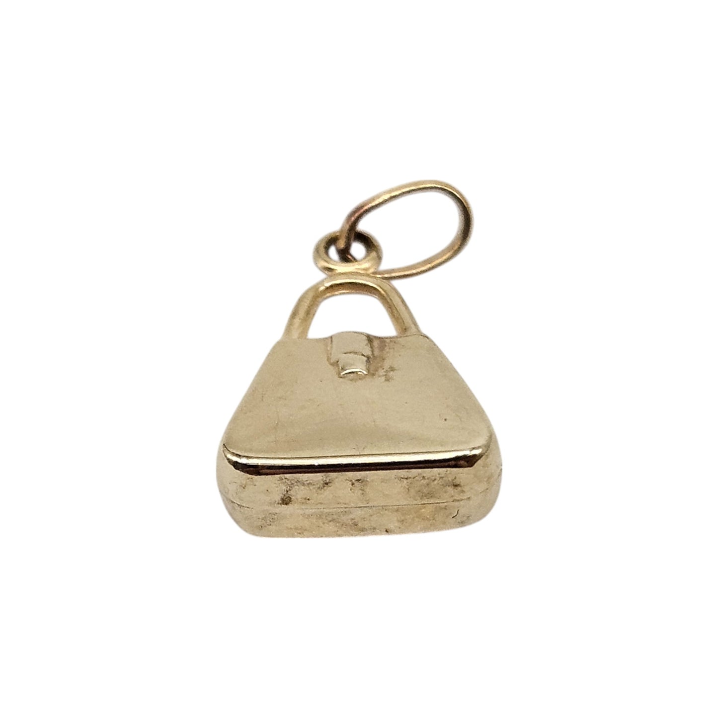 9ct 375 Yellow Gold & Enamel Handbag Charm L 1.2 cm 0.4 g.