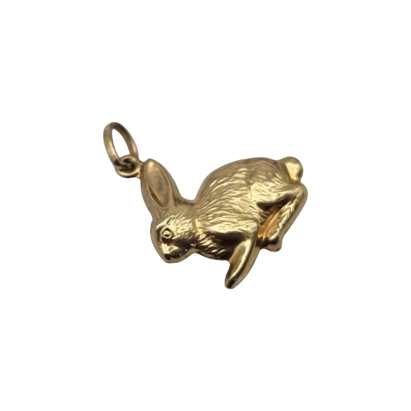 9ct Yellow Gold Hare Charm L 1.5 cm 0.7 g.