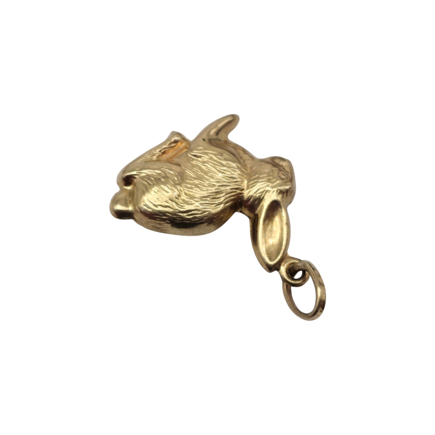 9ct Yellow Gold Hare Charm L 1.5 cm 0.7 g.
