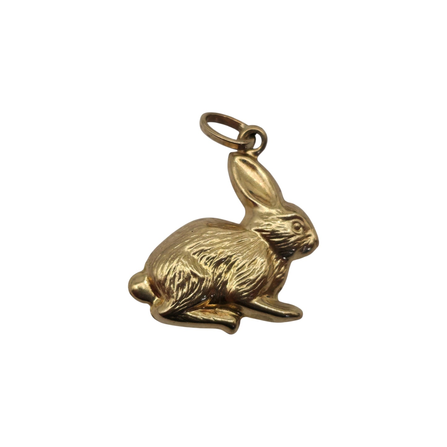 9ct Yellow Gold Hare Charm L 1.5 cm 0.7 g.