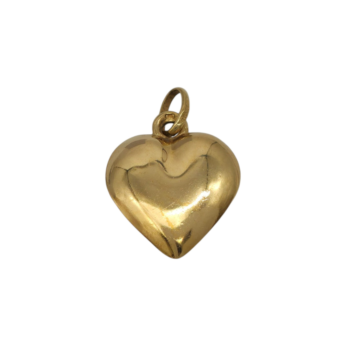 Unoaerre 9ct 375 Yellow Gold Heart Charm L 1.6 cm 1.8 g.