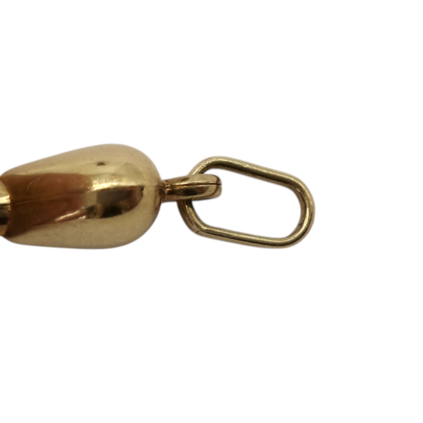 9ct Yellow Gold Love Key Charm L 1.4 cm 0.3 g.